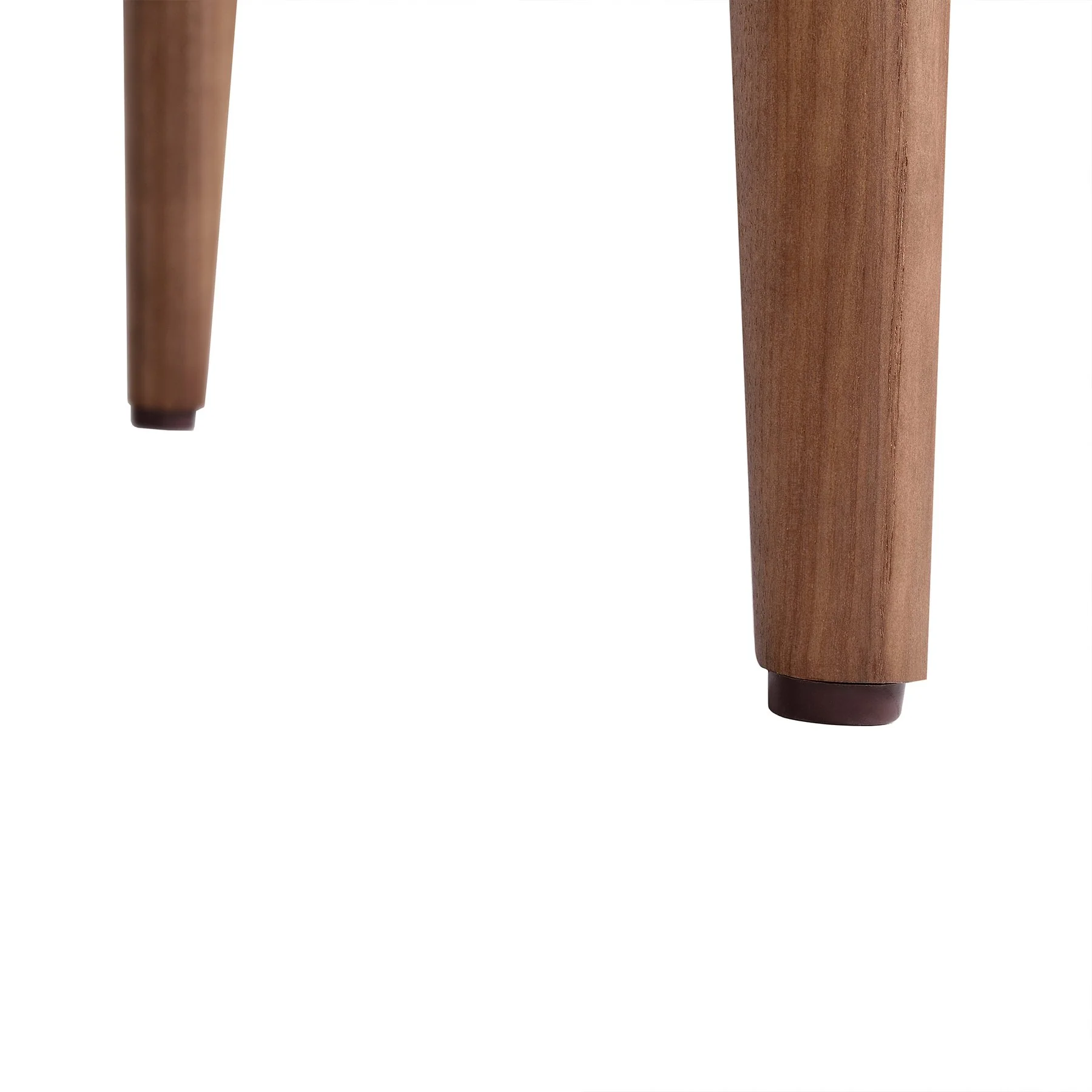 Wade Mid-Century Dining Chair in Walnut Finish and Gray Fabric - Set of 2 - Image 9