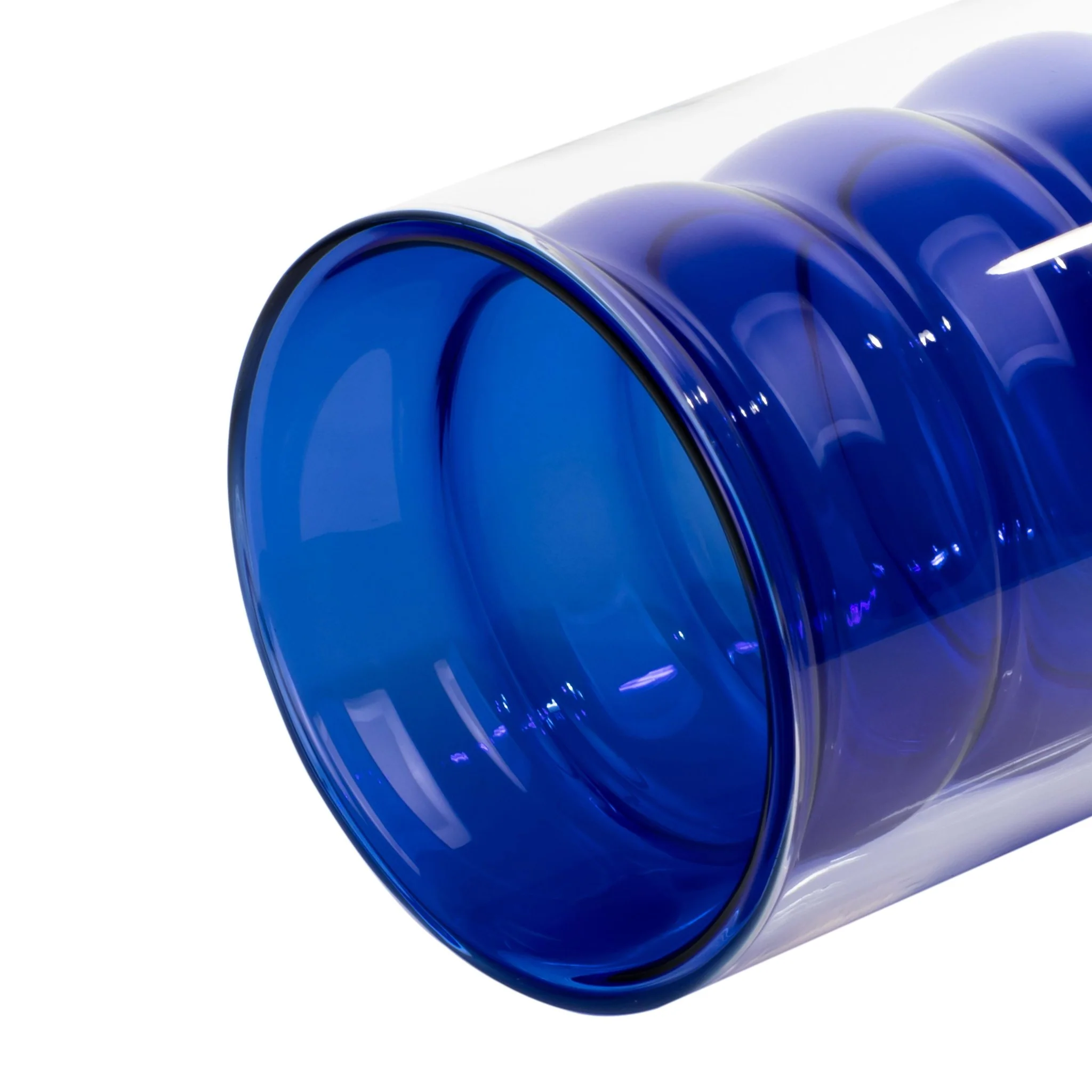 Waves Blue Water Glass - Set of 4 - Image 5