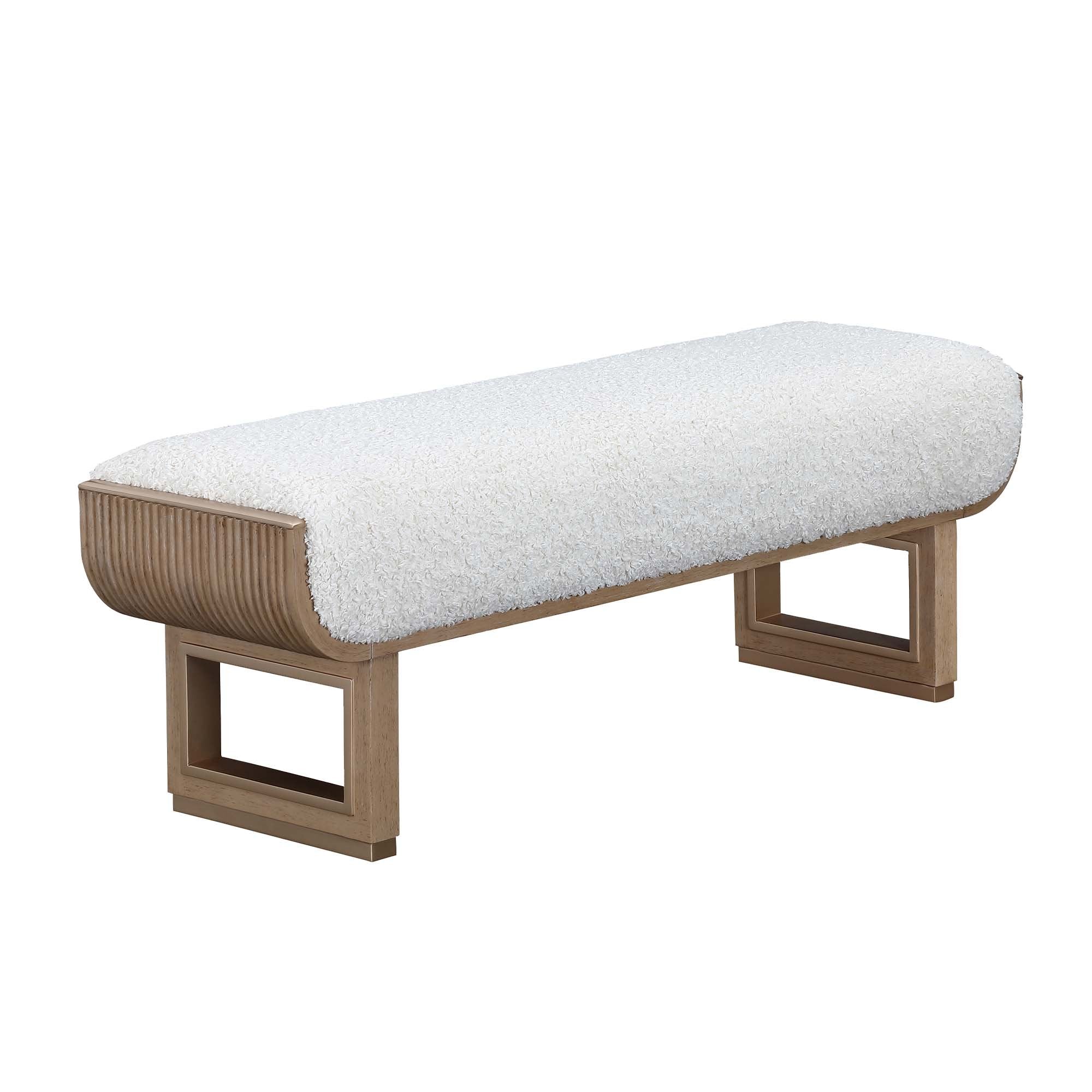 West Kensington Accent Bench - Sea Salt Caramel - Image 2