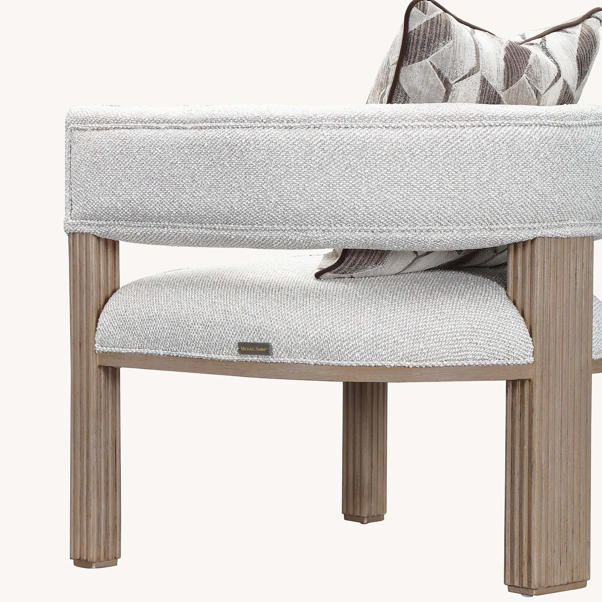 West Kensington Accent Chair - Buff/Seal Salt Caramel - Image 10
