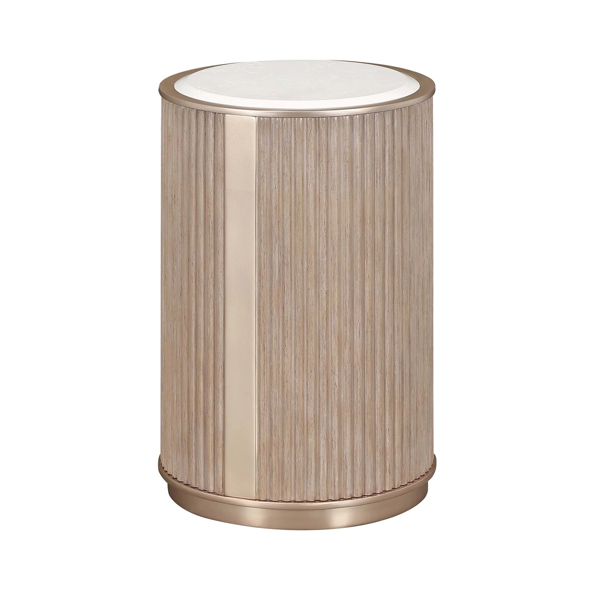 West Kensington Chairside Table - Sea Salt Caramel - Image 6