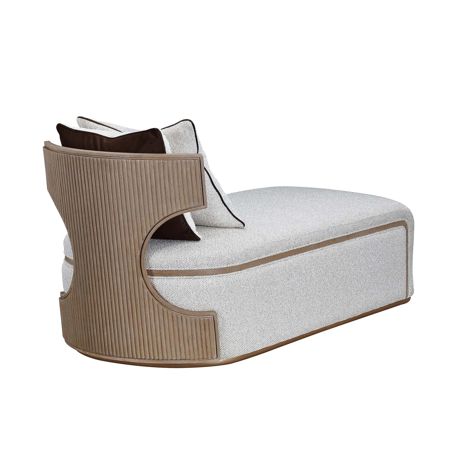 West Kensington Chaise - Buff/Seal Salt Caramel - Image 5