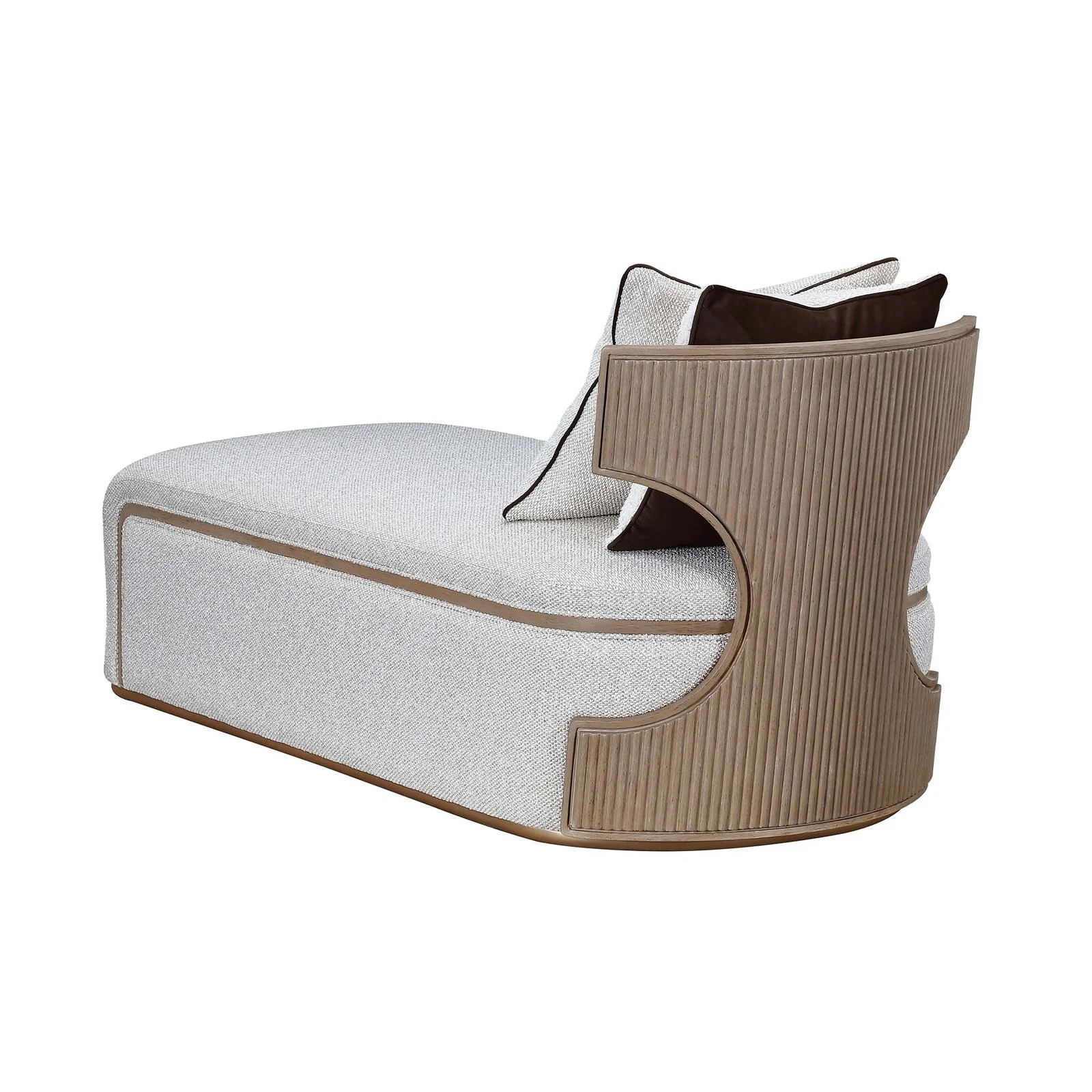 West Kensington Chaise - Buff/Seal Salt Caramel - Image 7