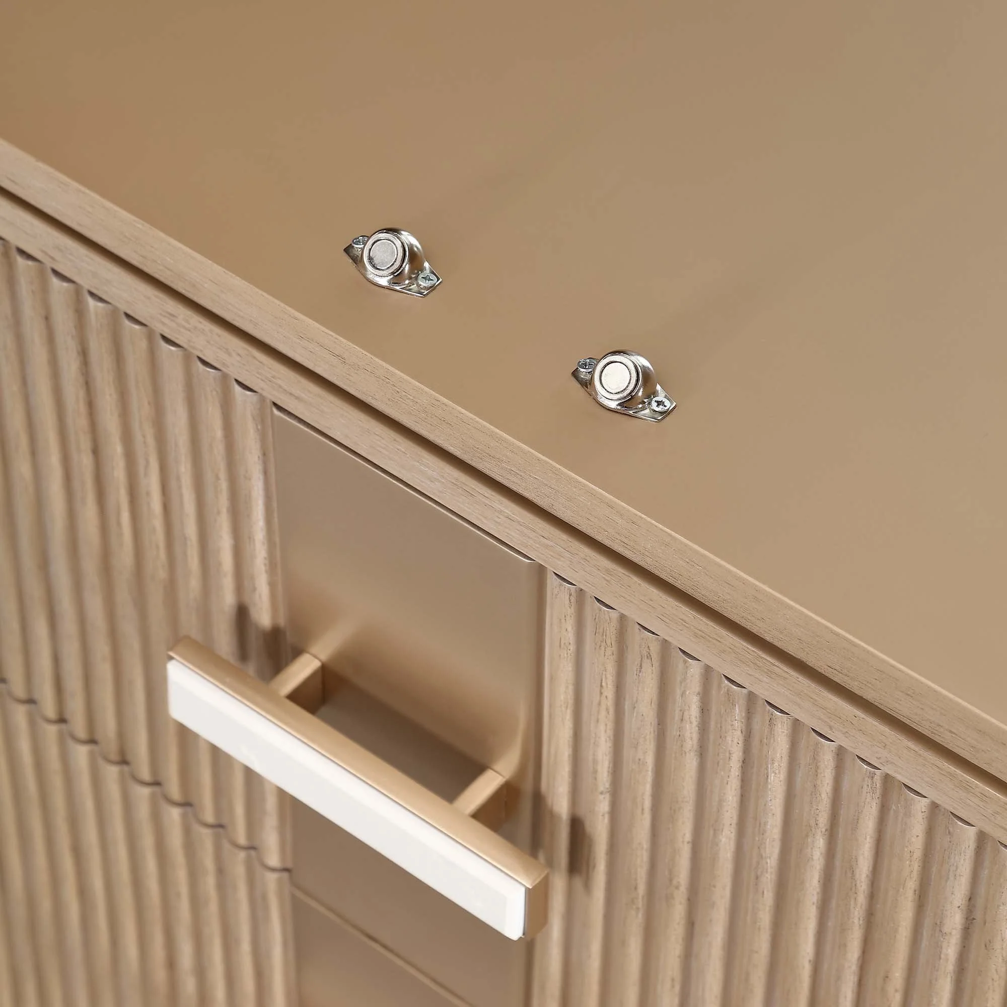 West Kensington Display Cabinet - Sea Salt Caramel - Image 10