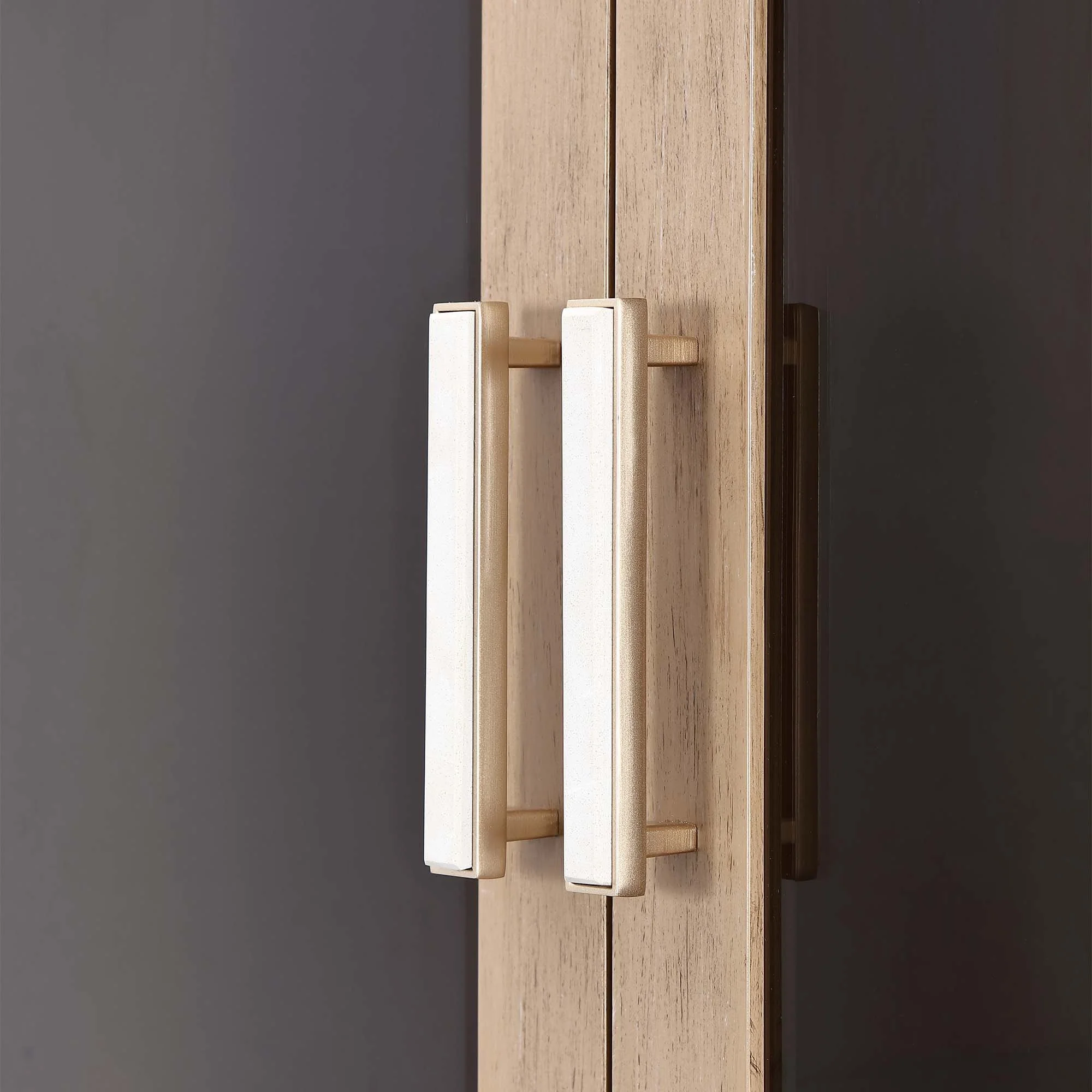 West Kensington Display Cabinet - Sea Salt Caramel - Image 13