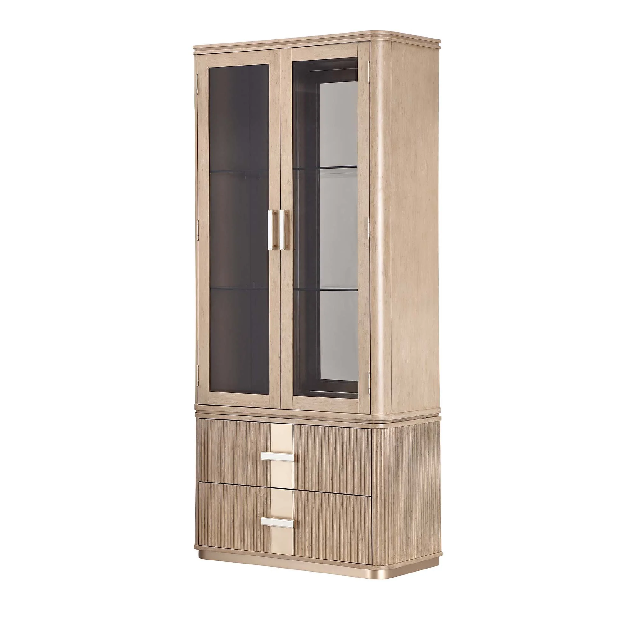 West Kensington Display Cabinet - Sea Salt Caramel - Image 16