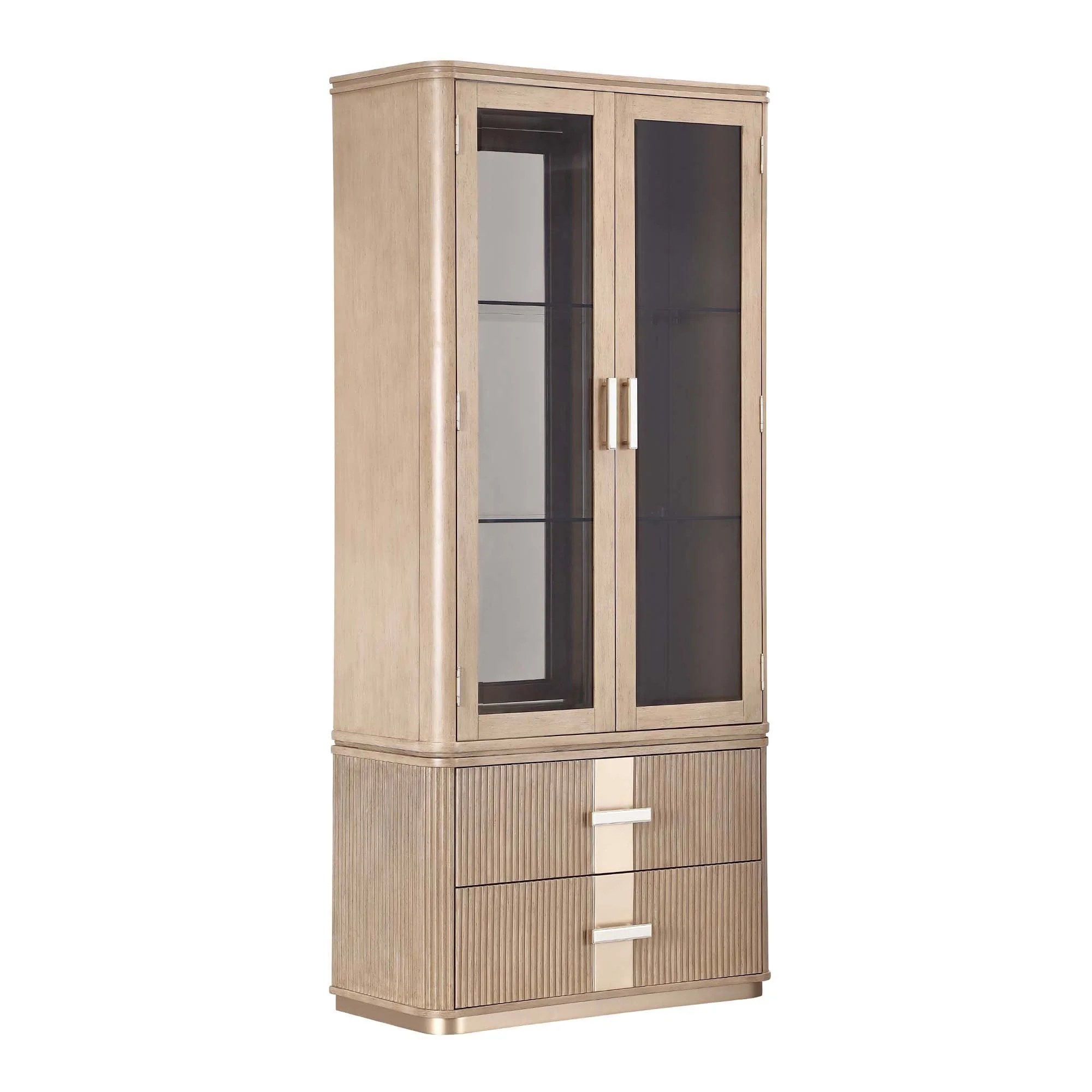 West Kensington Display Cabinet - Sea Salt Caramel - Image 2