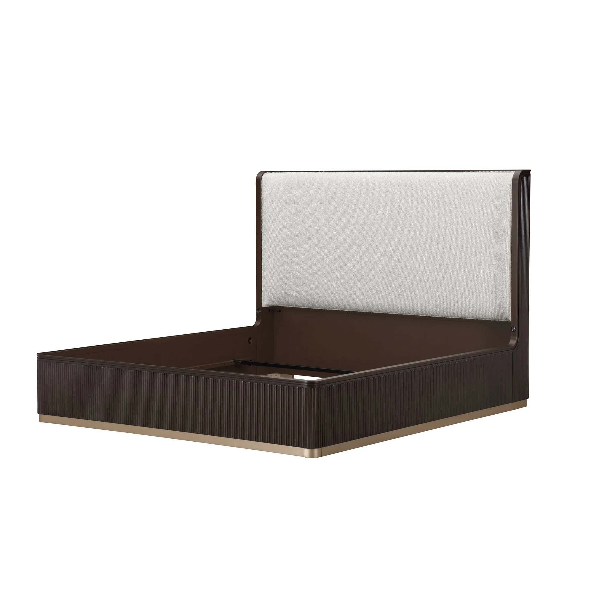 West Kensington Eastern King Bed - Buff/Medium Espresso - Image 11