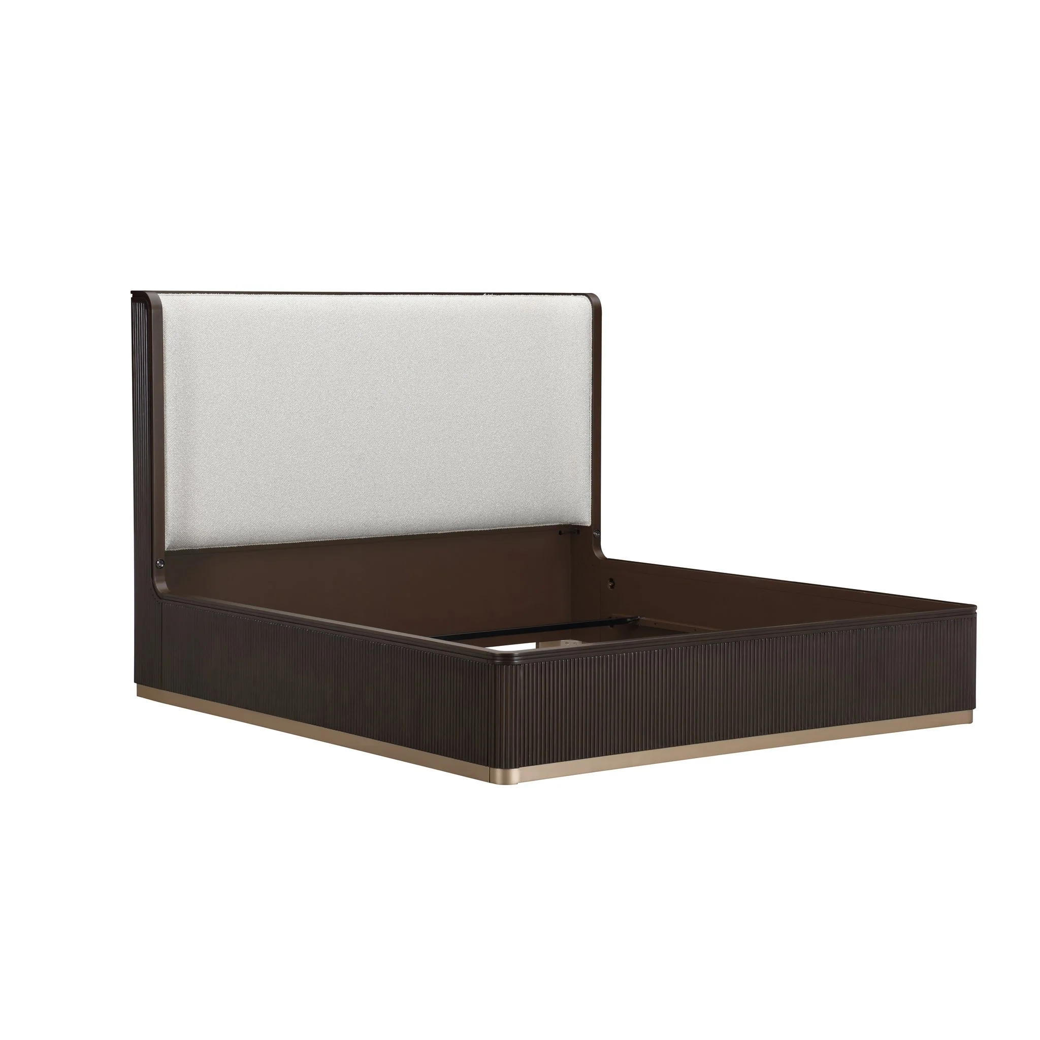 West Kensington Eastern King Bed - Buff/Medium Espresso - Image 2