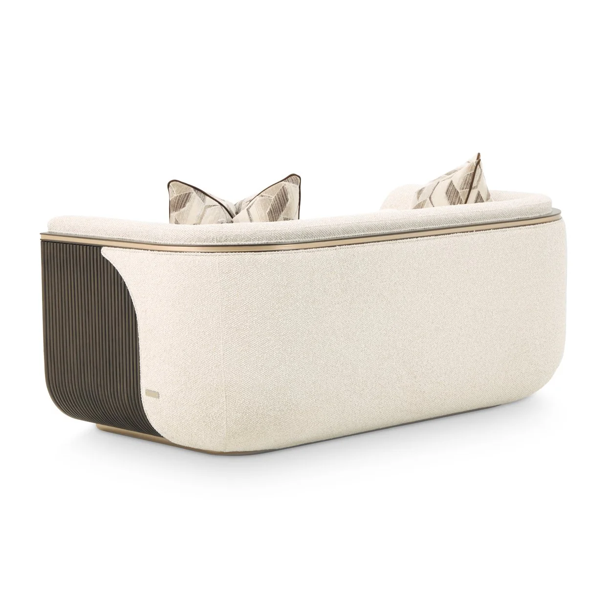 West Kensington Loveseat - Buff/Medium Espresso - Image 2