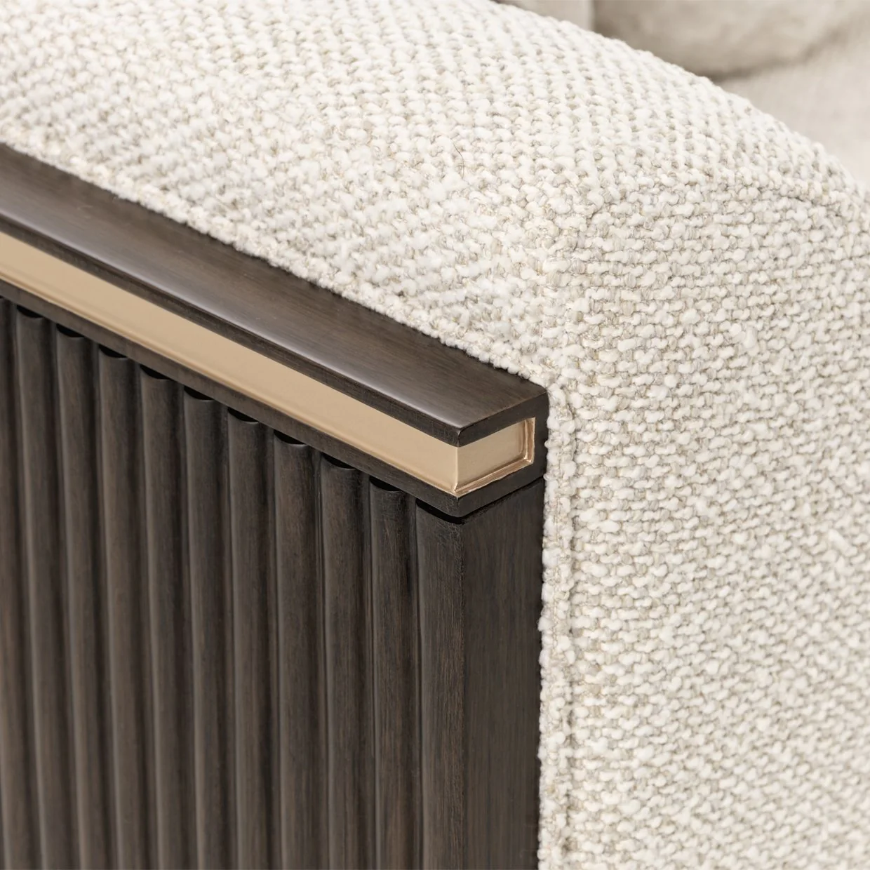 West Kensington Loveseat - Buff/Medium Espresso - Image 5