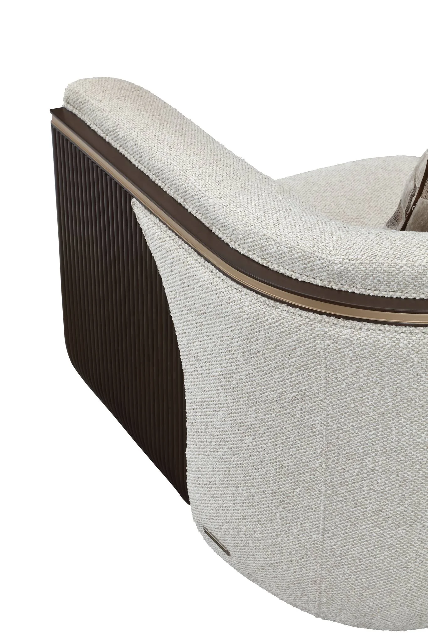 West Kensington Matching Chair - Buff/Medium Espresso - Image 11