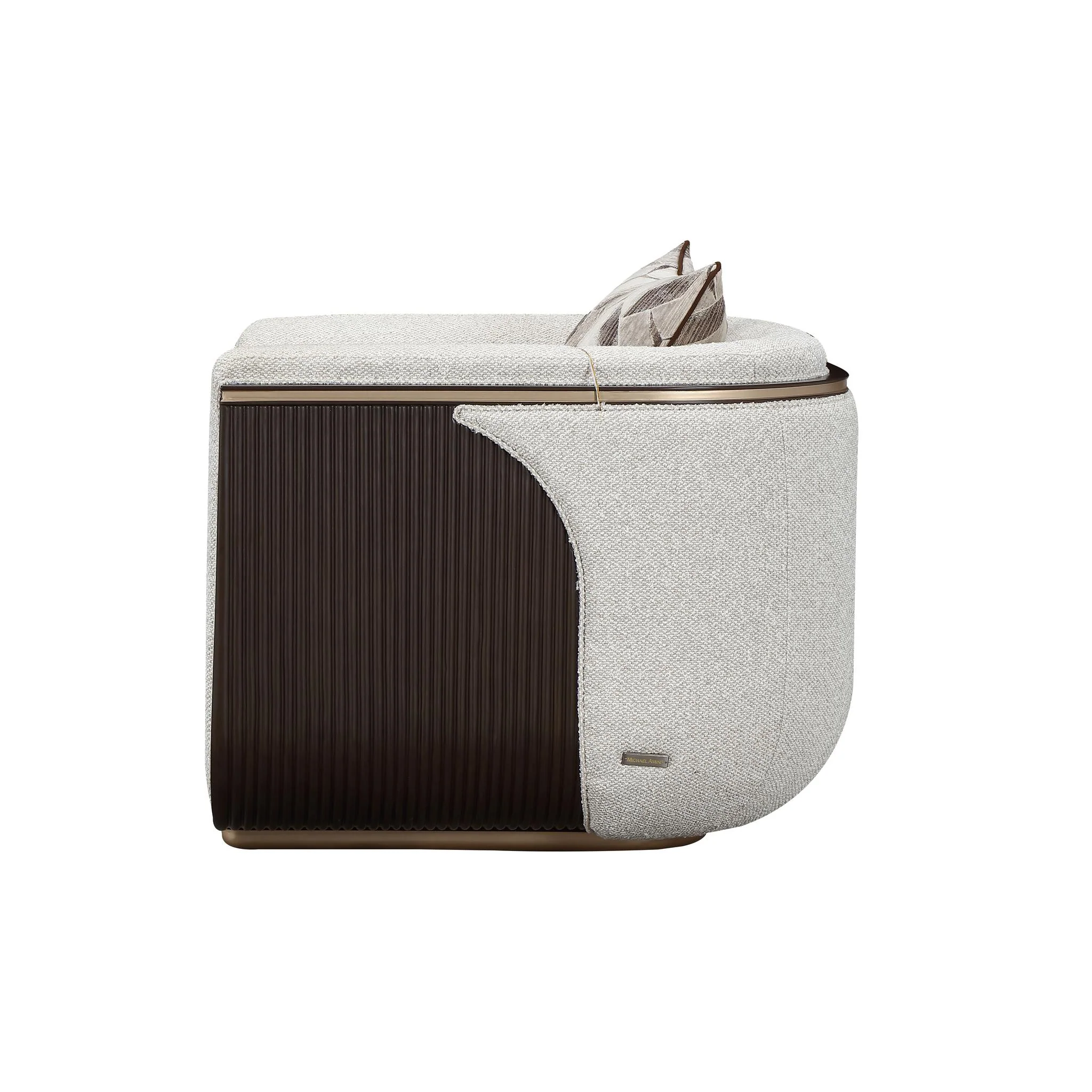 West Kensington Matching Chair - Buff/Medium Espresso - Image 8