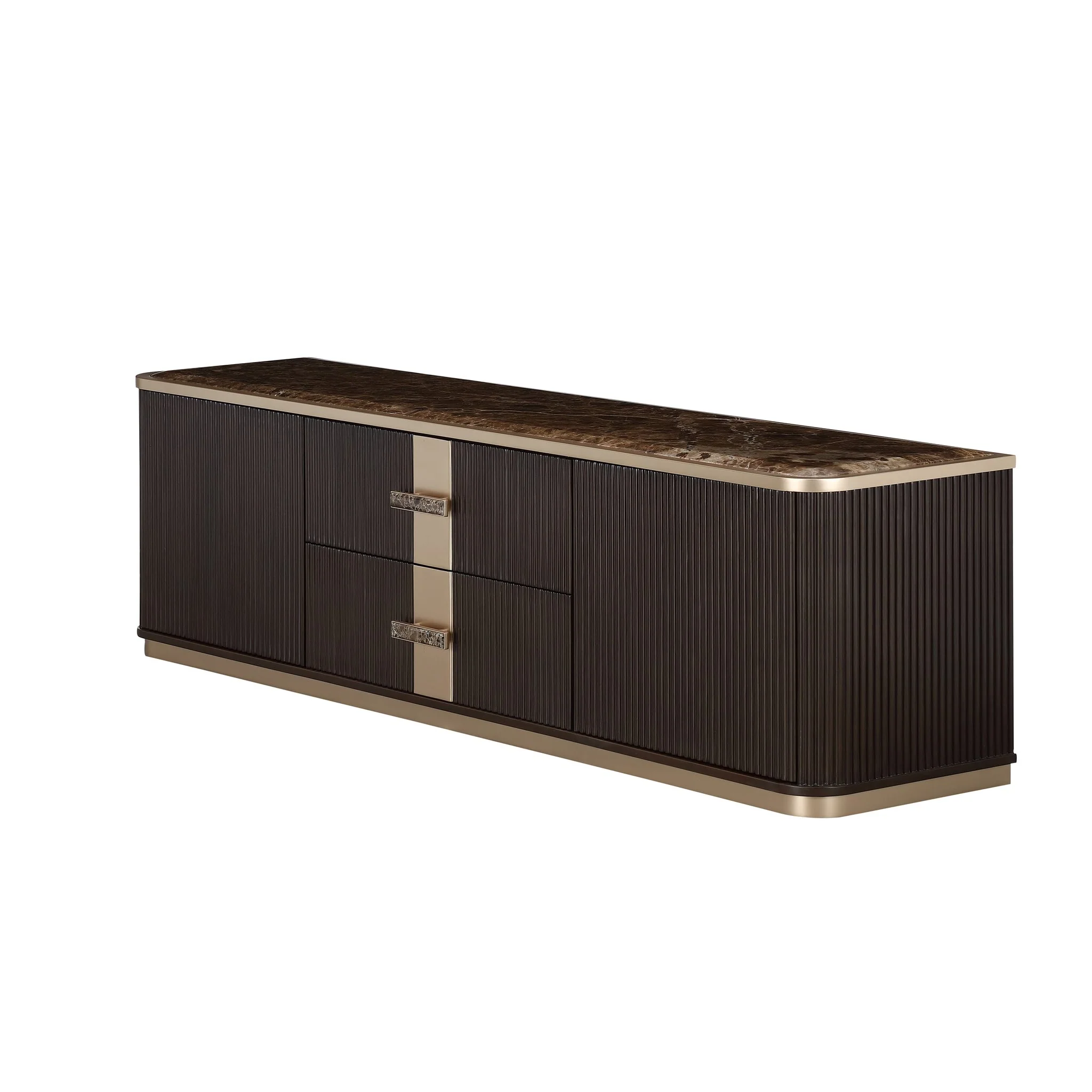 West Kensington Media Cabinet - Medium Espresso - Image 12