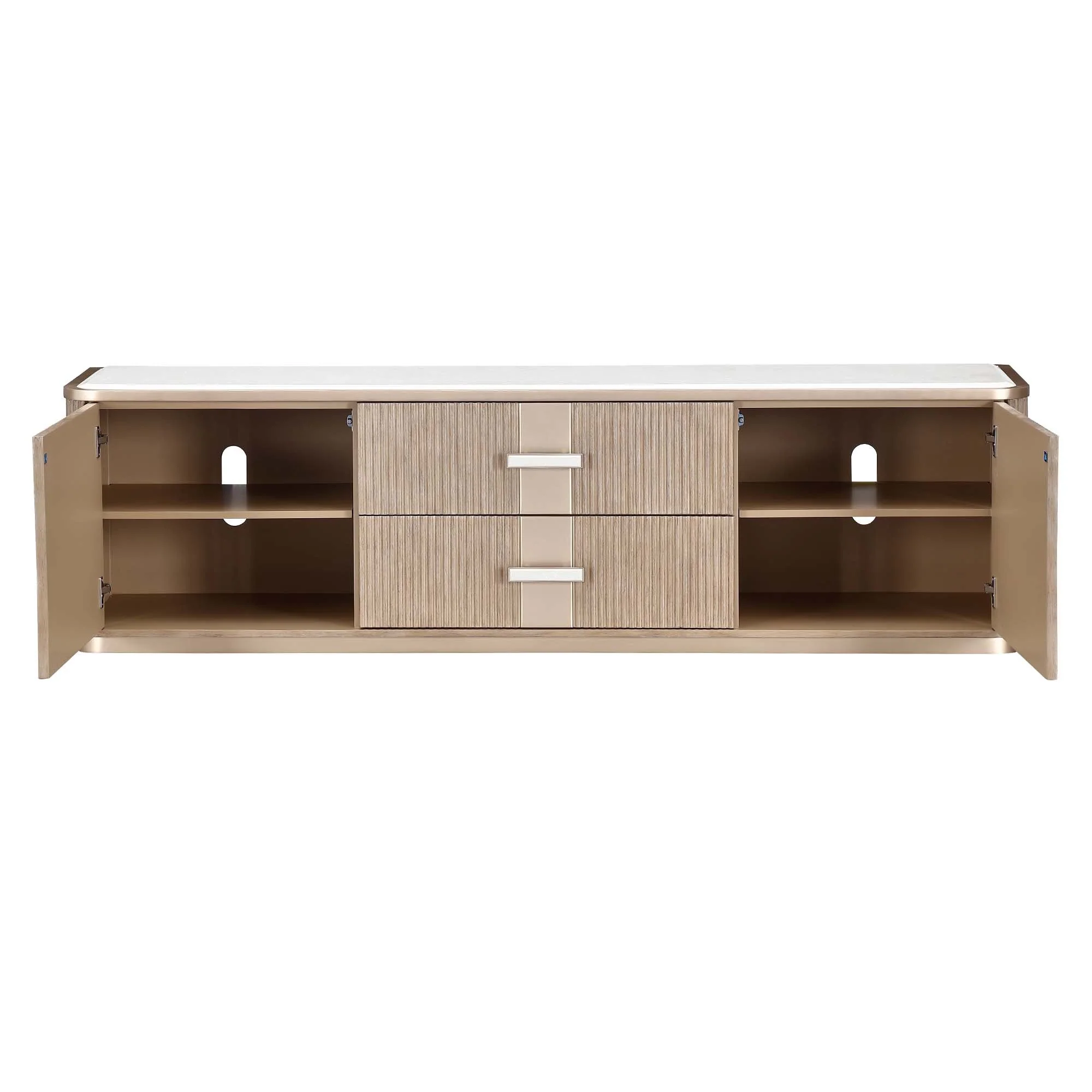 West Kensington Media Cabinet - Sea Salt Caramel - Image 5