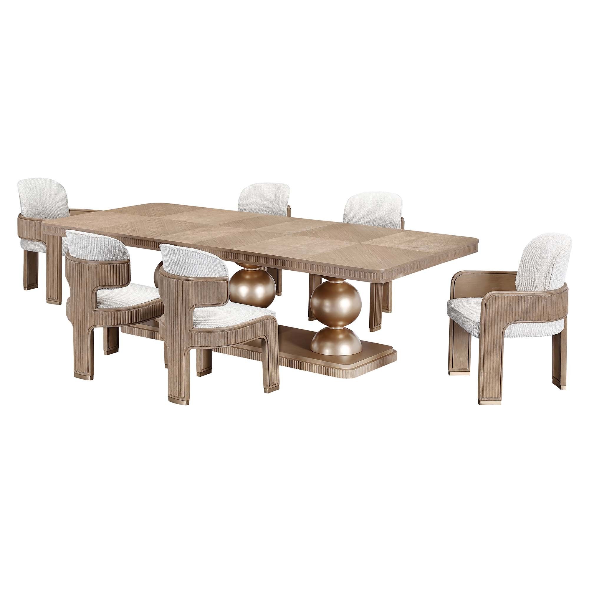 West Kensington Rectangular Dining Table - Sea Salt Caramel - Image 17