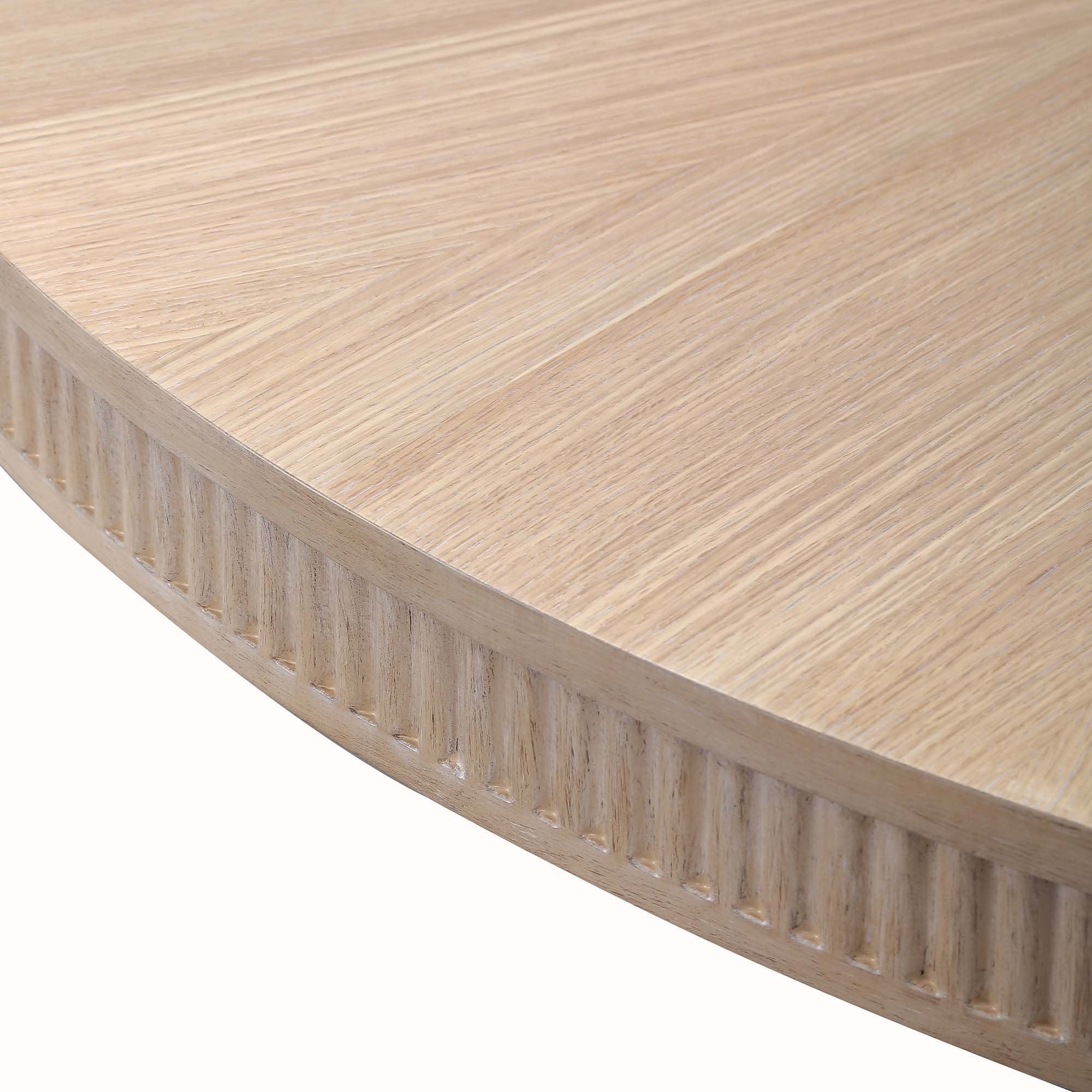 West Kensington Round Dining Table - Sea Salt Caramel - Image 3