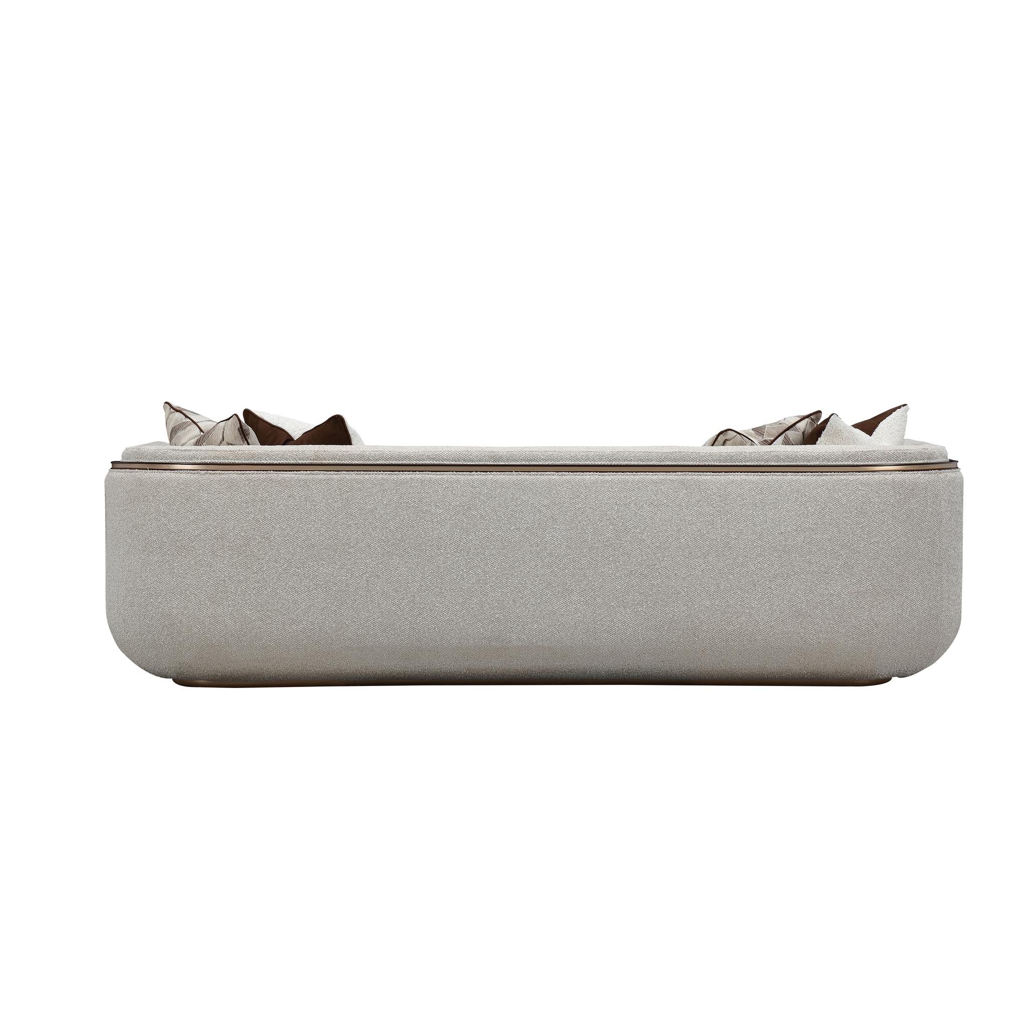 West Kensington Sofa - Buff/Medium Espresso - Image 6
