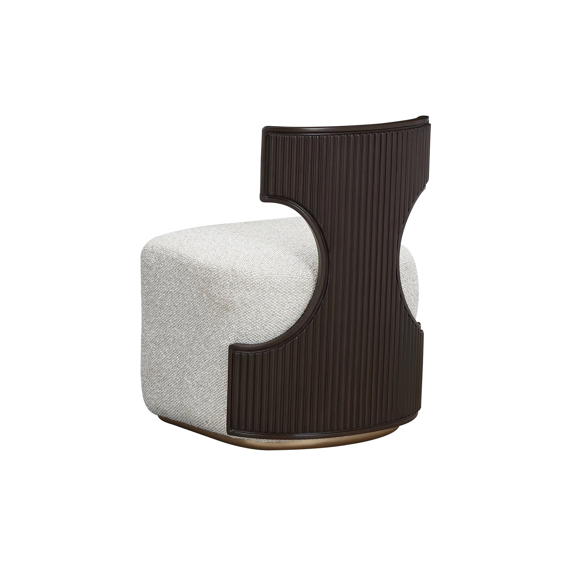 West Kensington Vanity Chair - Buff/Medium Espresso - Image 6