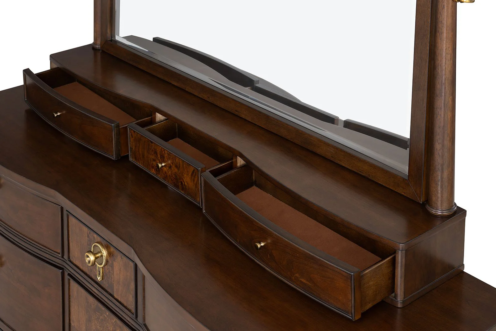 Westerham Mirror, Dark Cherry - Image 3