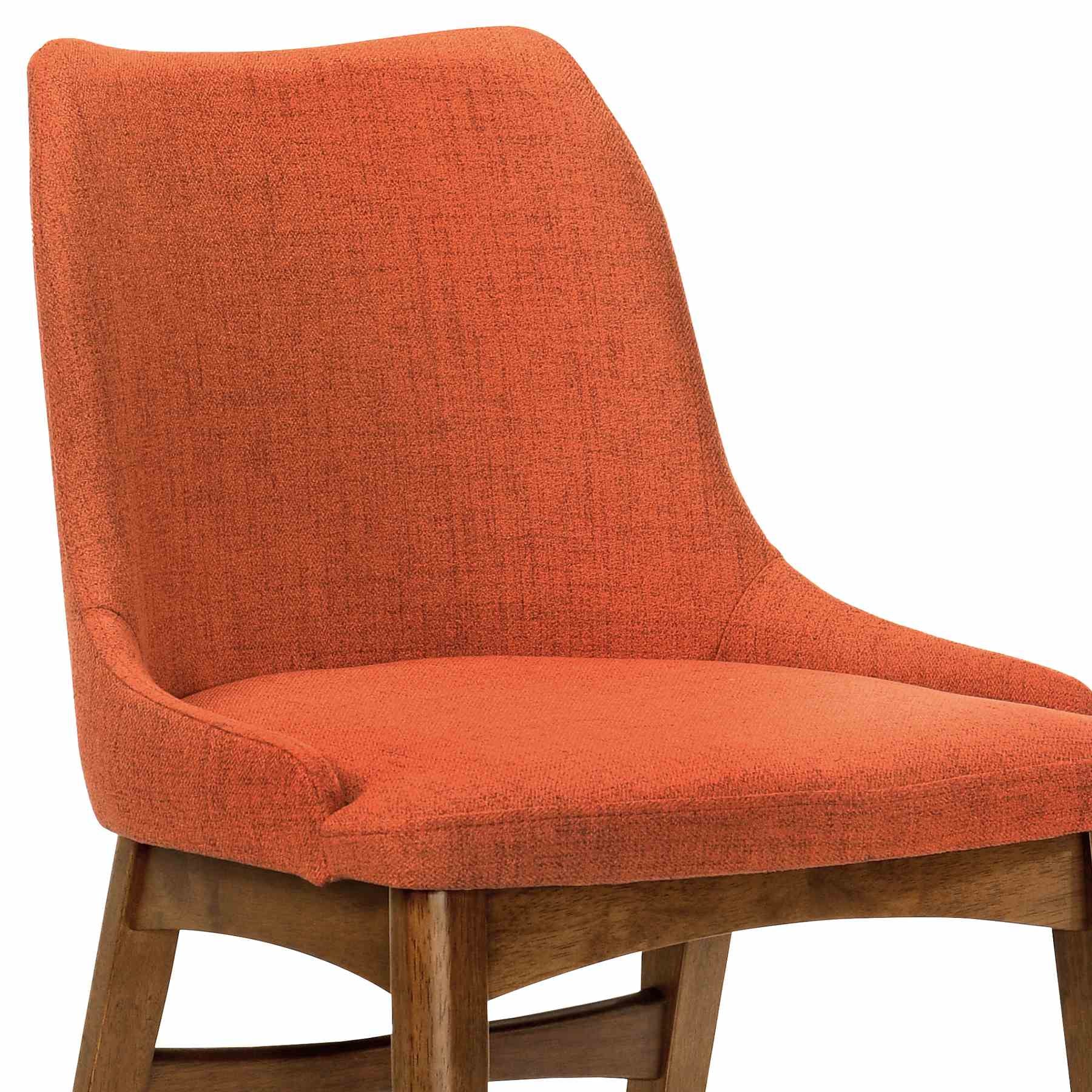 Westmont and Azalea Orange and Walnut 5 Piece Dining Set - Image 6