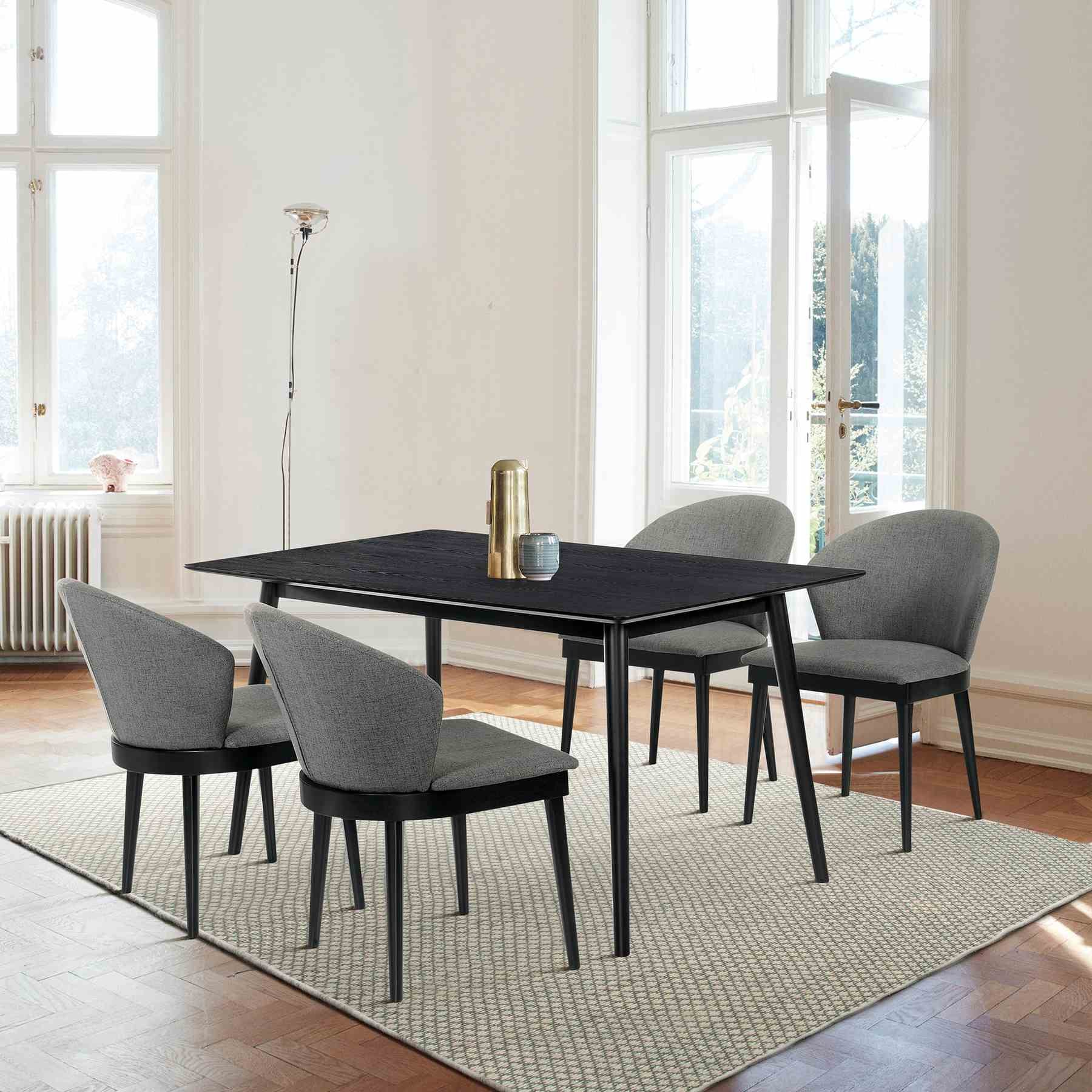 Westmont and Juno Charcoal and Black 5 Piece Dining Set - Image 10