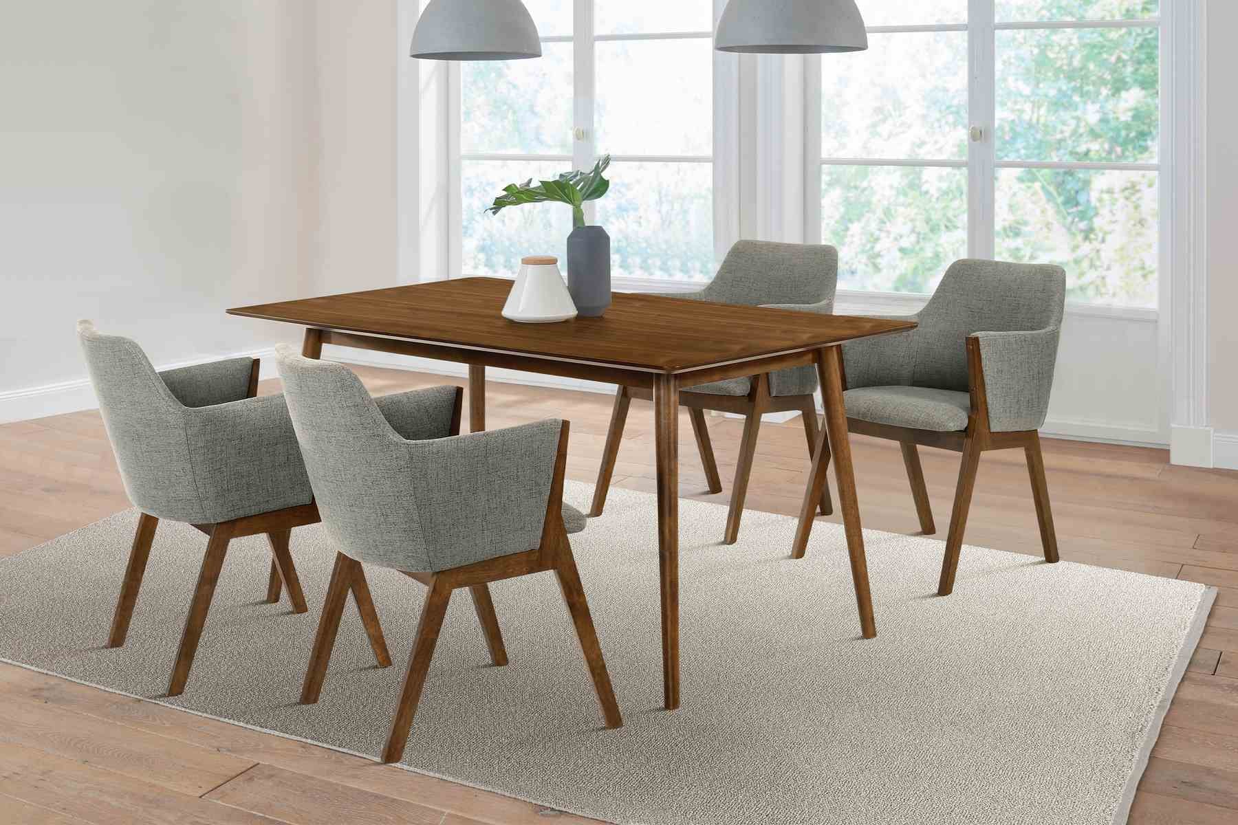 Westmont and Renzo Charcoal and Walnut 5 Piece Dining Set - Image 10