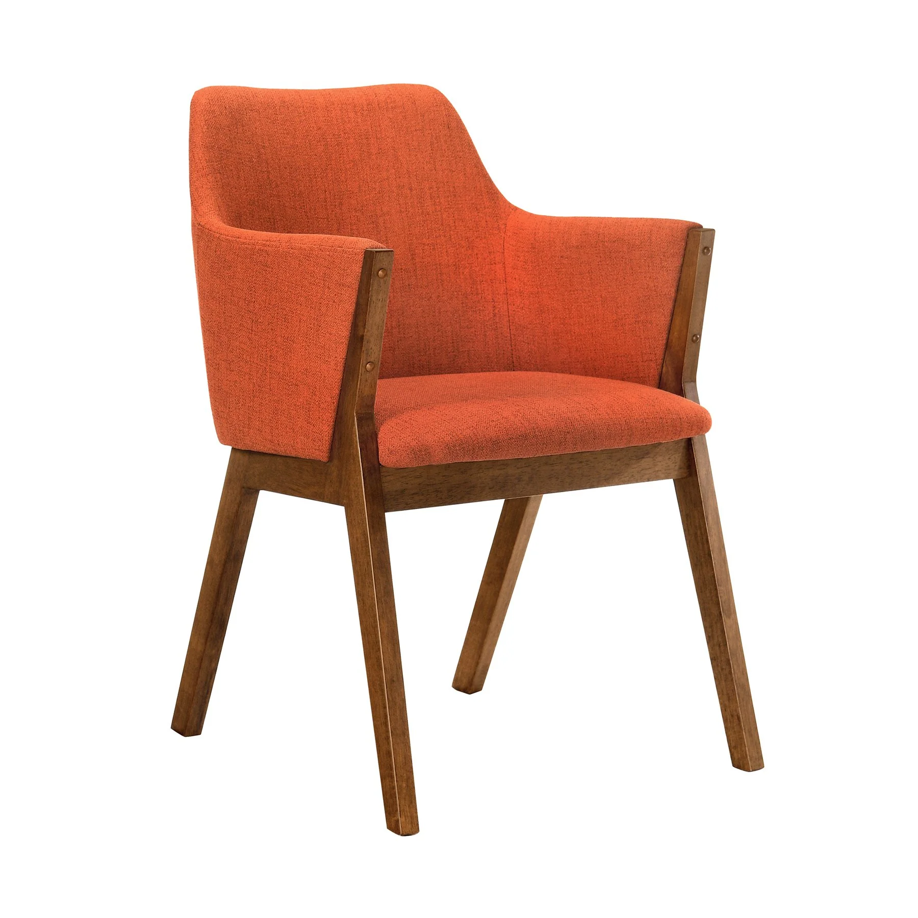 Westmont and Renzo Orange and Walnut 5 Piece Dining Set - Image 2