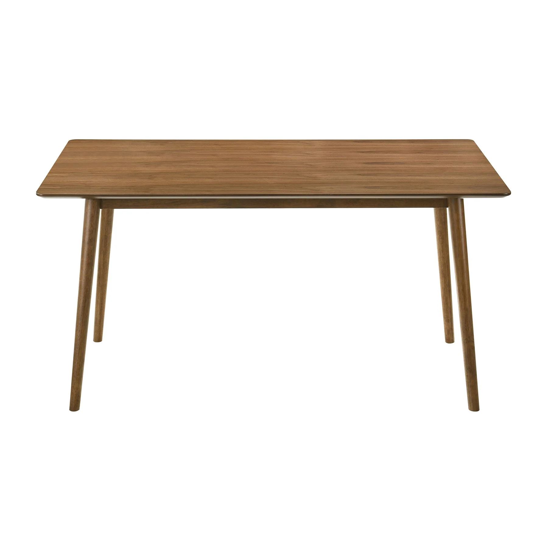 Westmont Santana 5 Piece Walnut Wood Dining Table Set with Blue Fabric - Image 5