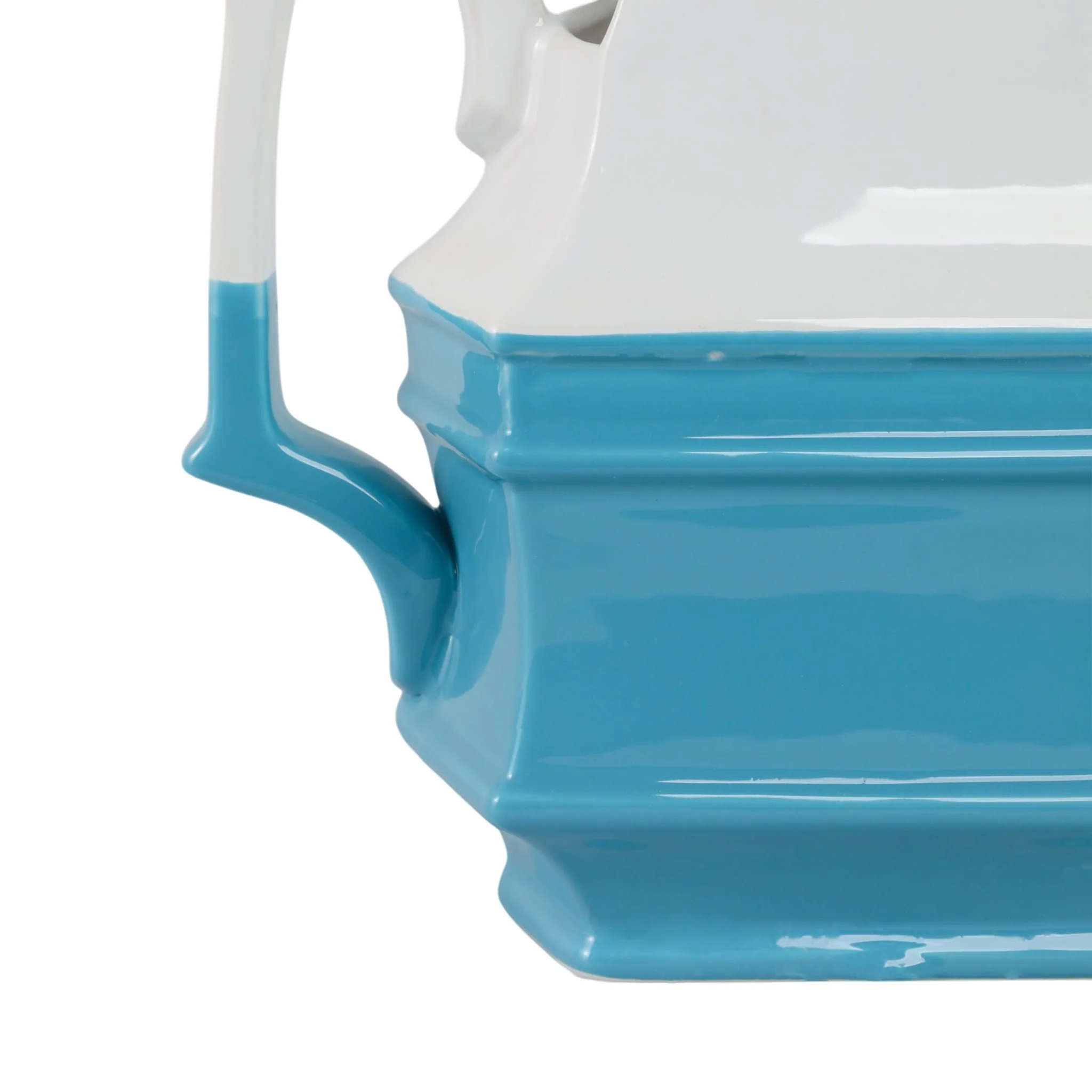 White/blue Ceramic Pitcher - Image 6