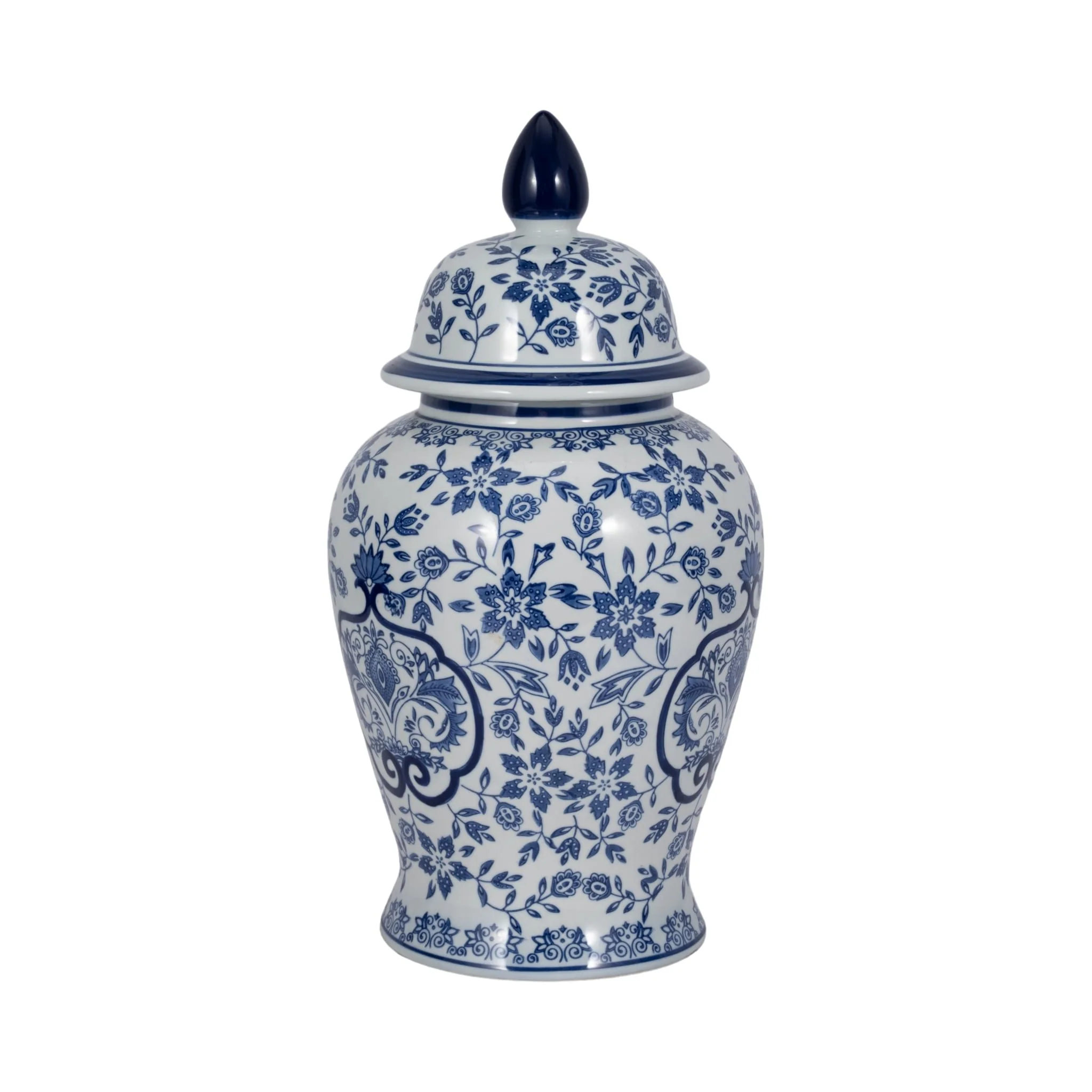 White/blue Temple Jar 18 - Image 4