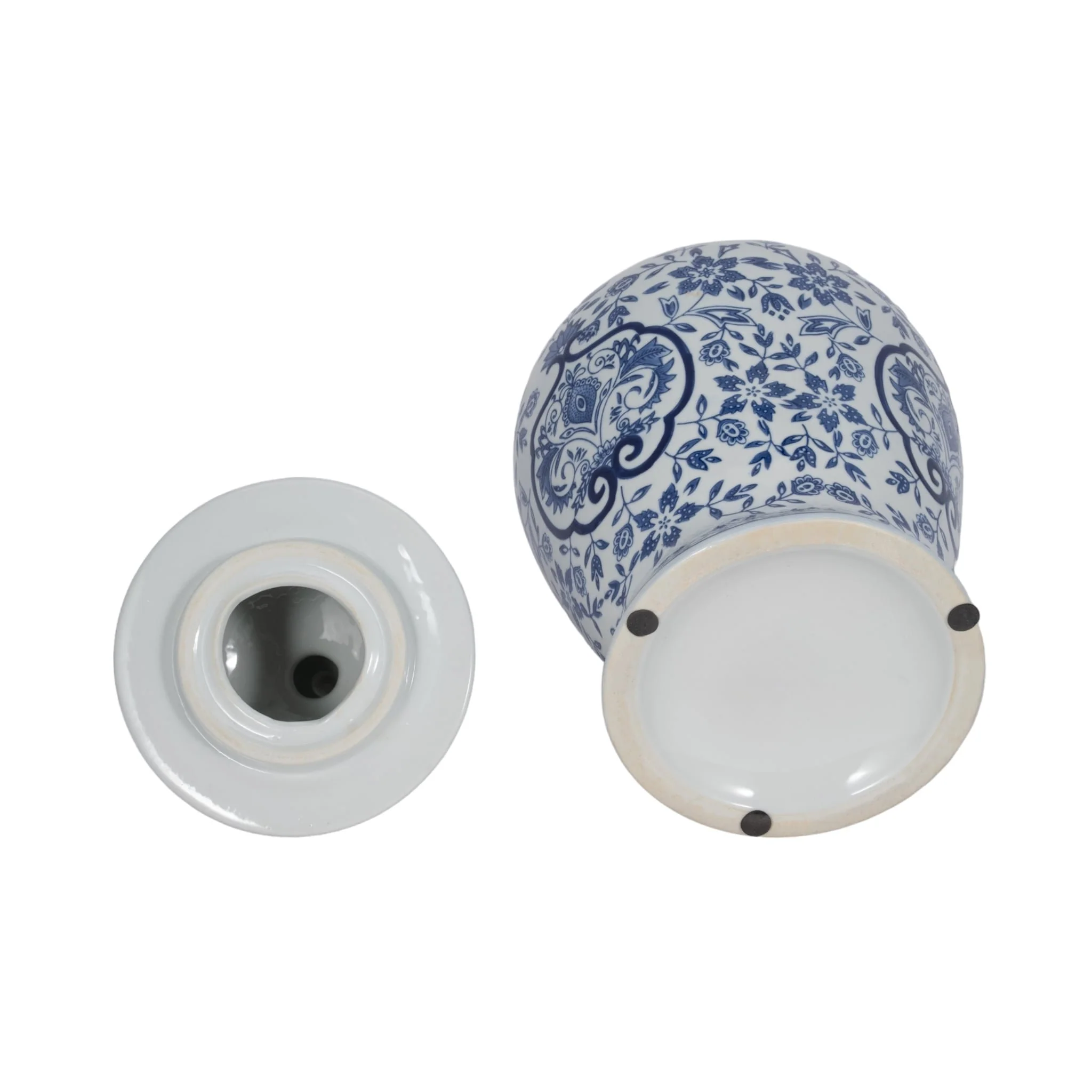 White/blue Temple Jar 18 - Image 7