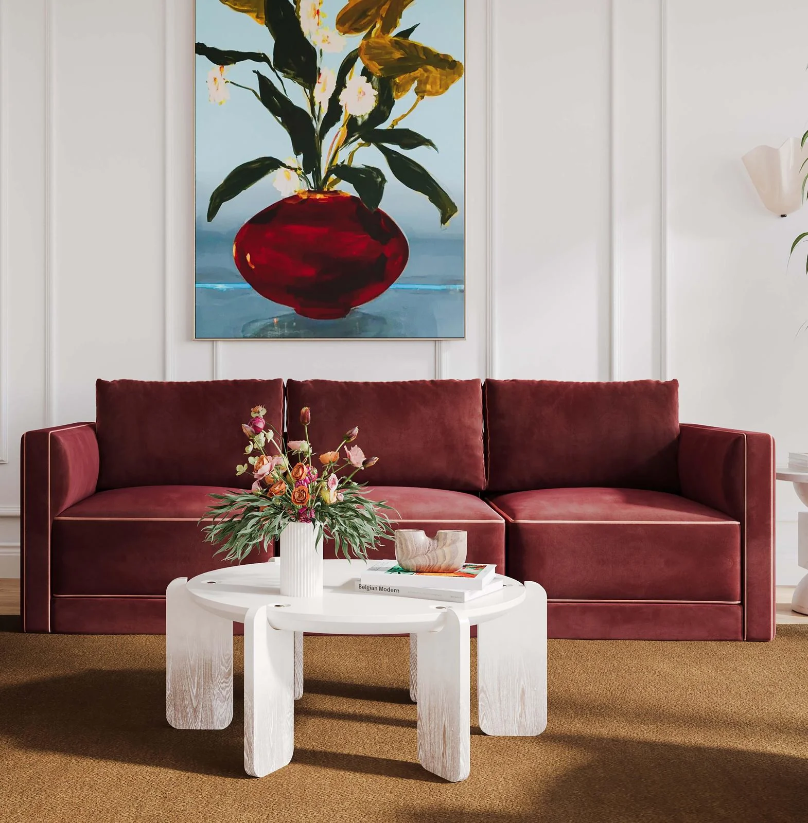 Willow Berry Red Modular Sofa - Image 2