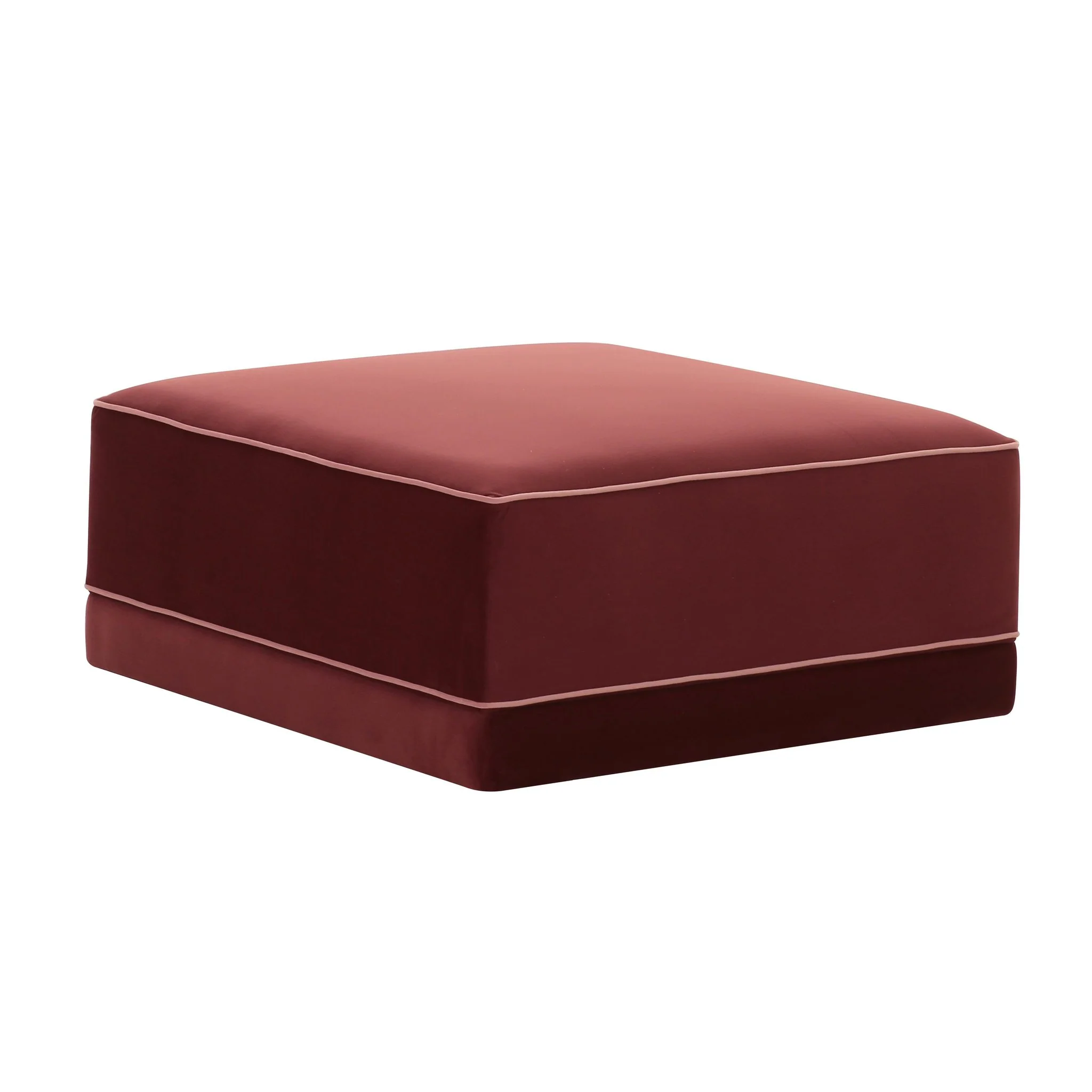 Willow Berry Red Ottoman - Image 2