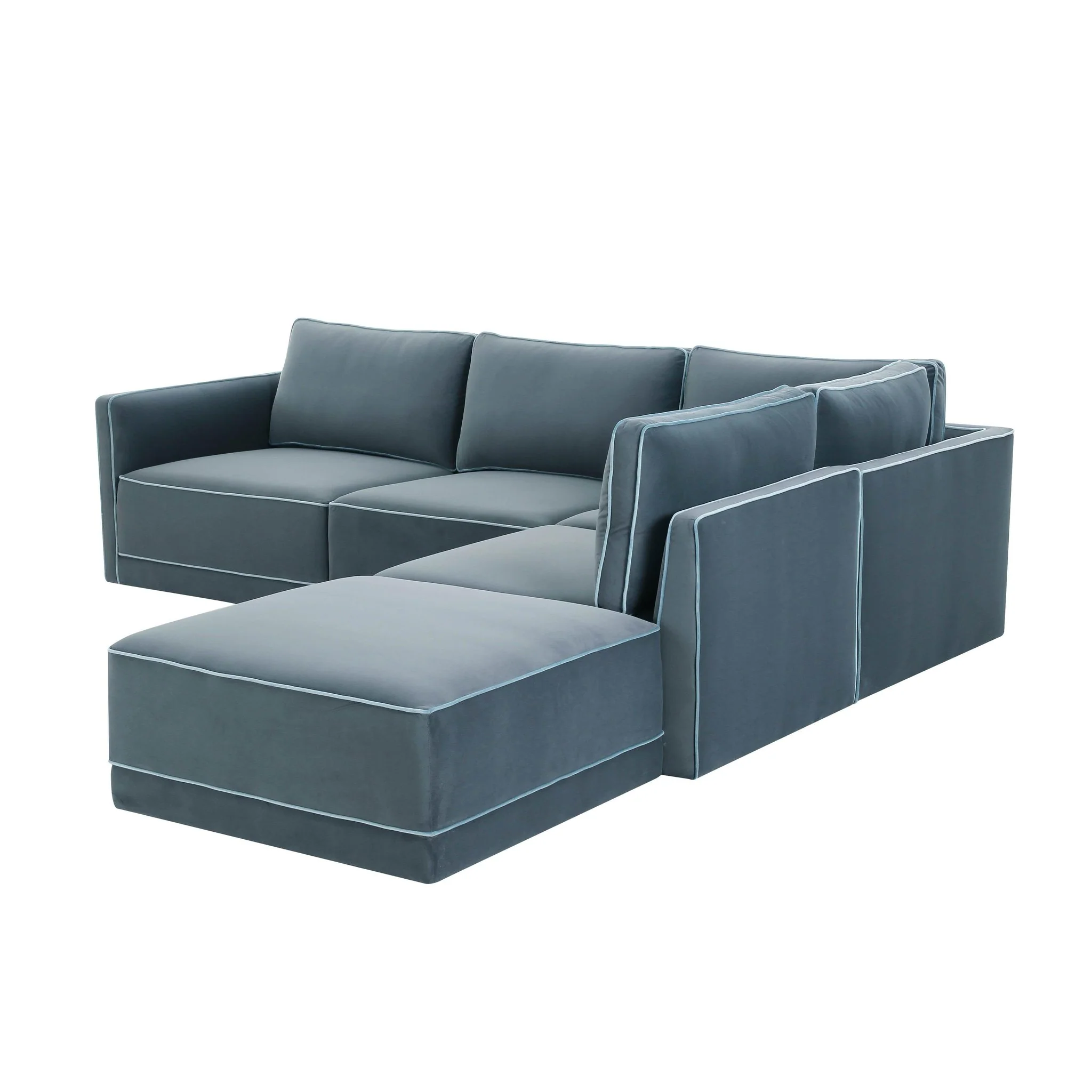 Willow Misty Blue Modular RAF Sectional - Image 3