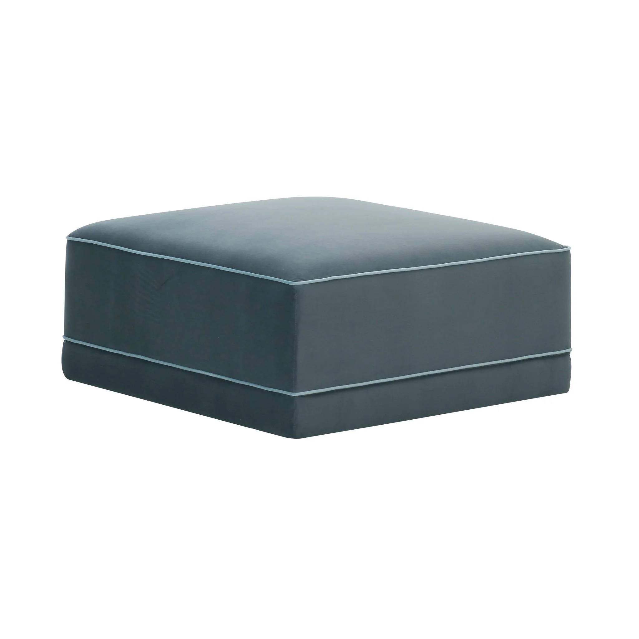 Willow Misty Blue Ottoman - Image 2