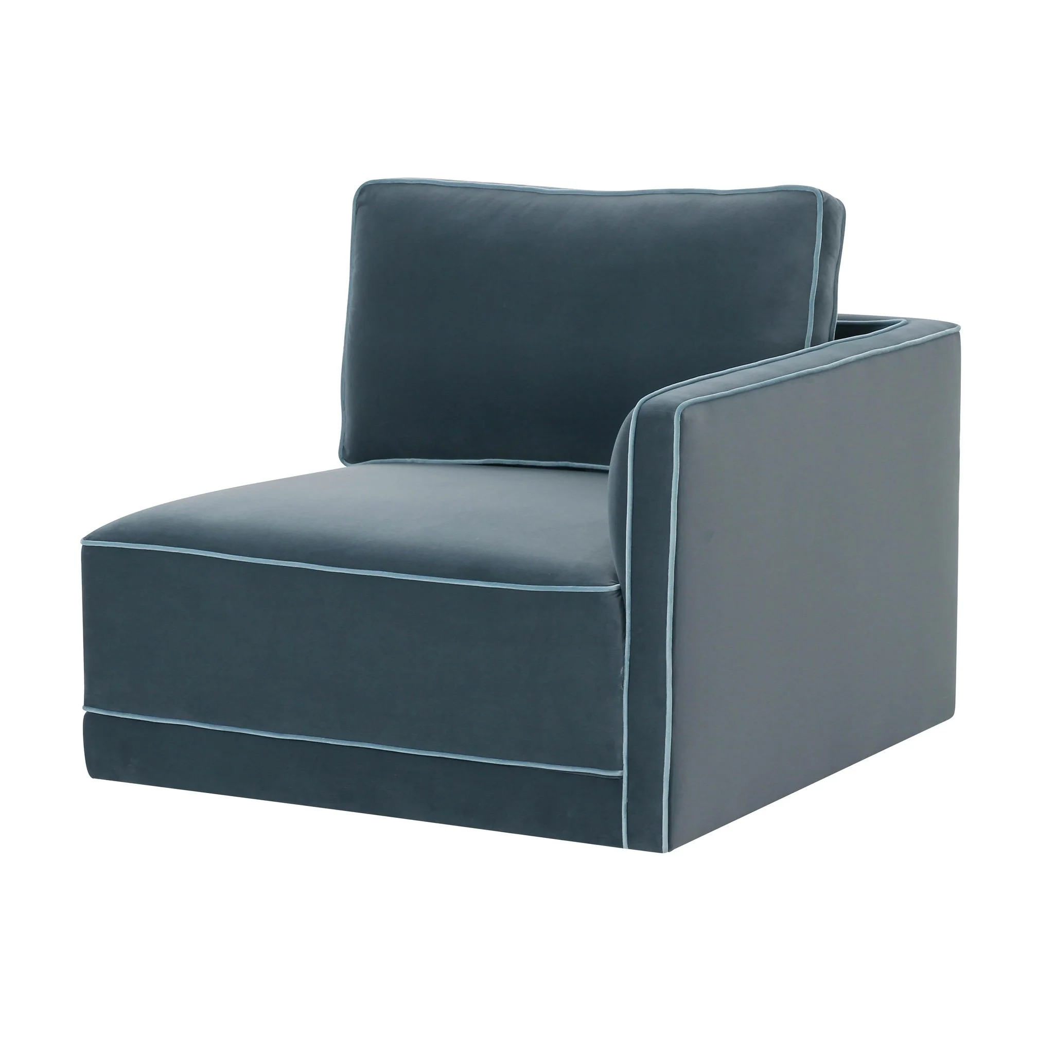 Willow Misty Blue RAF Corner Chair - Image 4