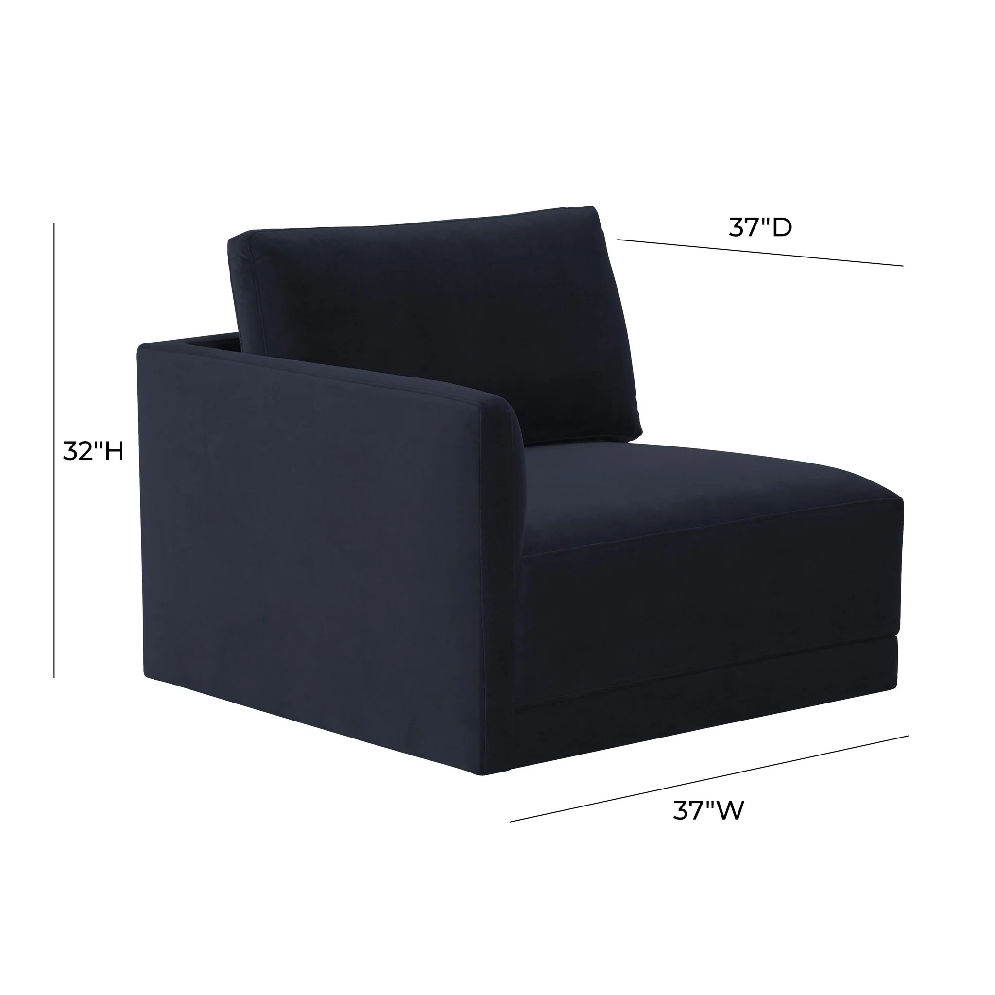 Willow Navy LAF Corner Chair - Image 6