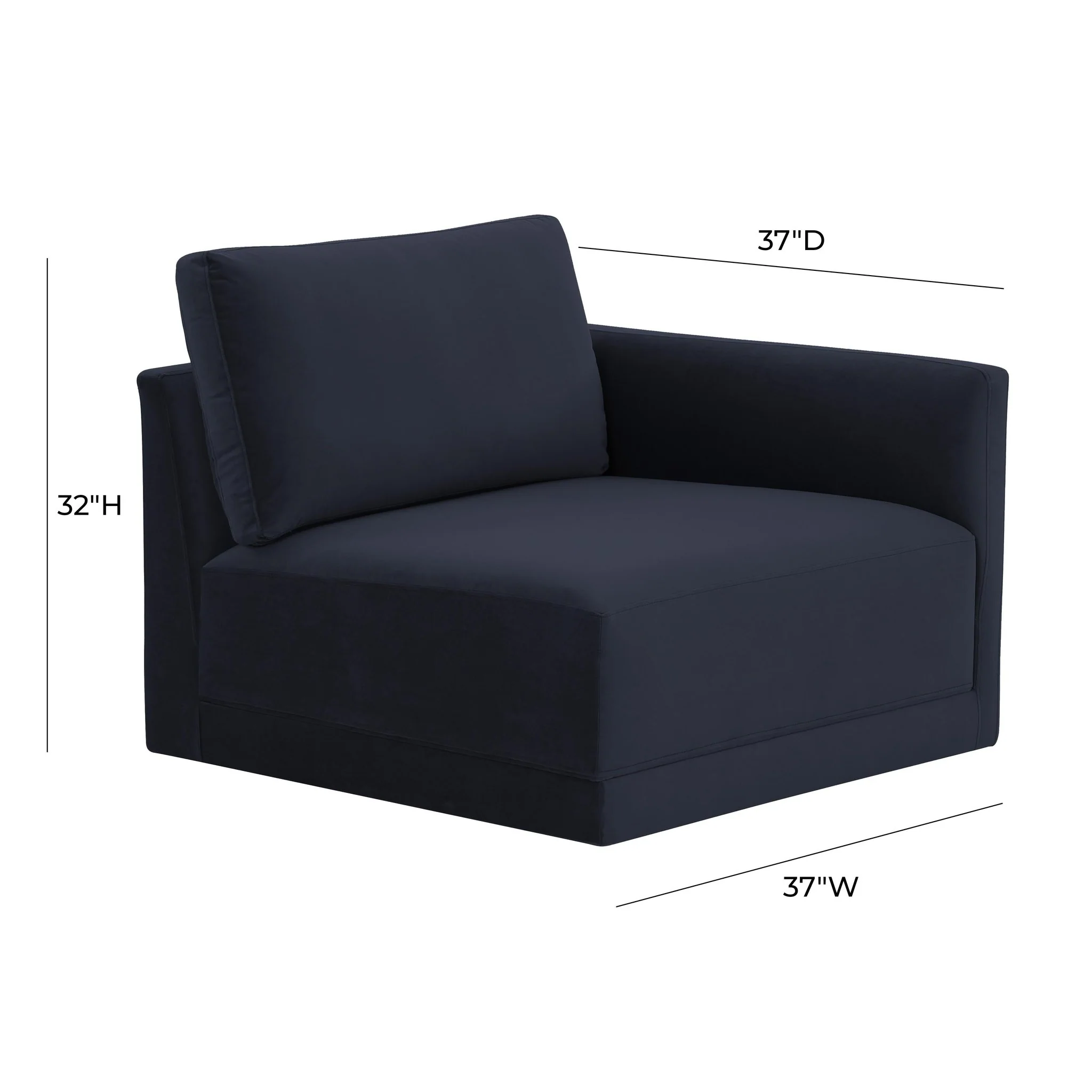 Willow Navy RAF Corner Chair - Image 6