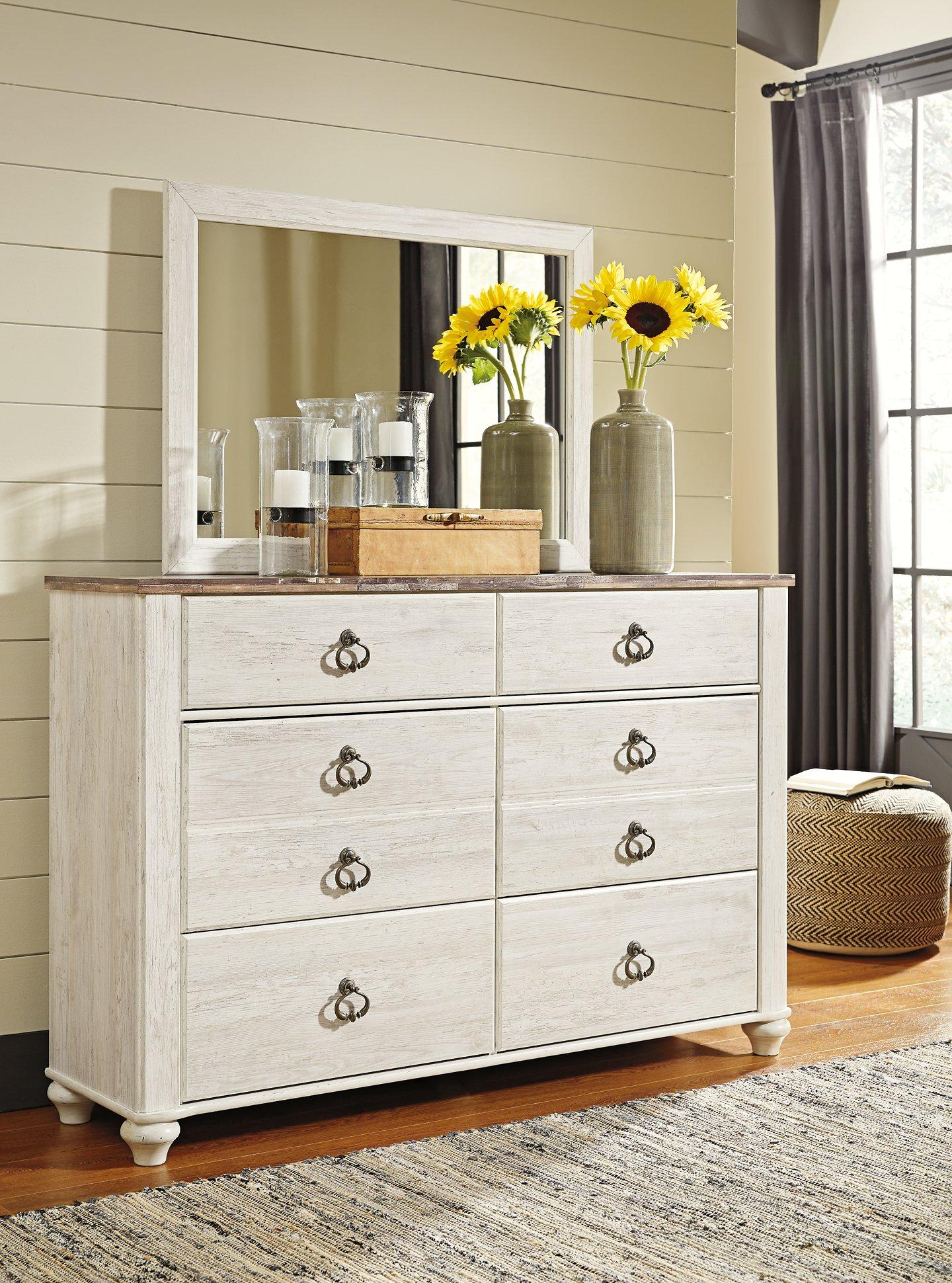 Willowton Dresser and Mirror - Image 2