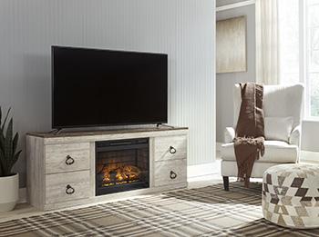 Willowton TV Stand with Electric Fireplace - Image 3