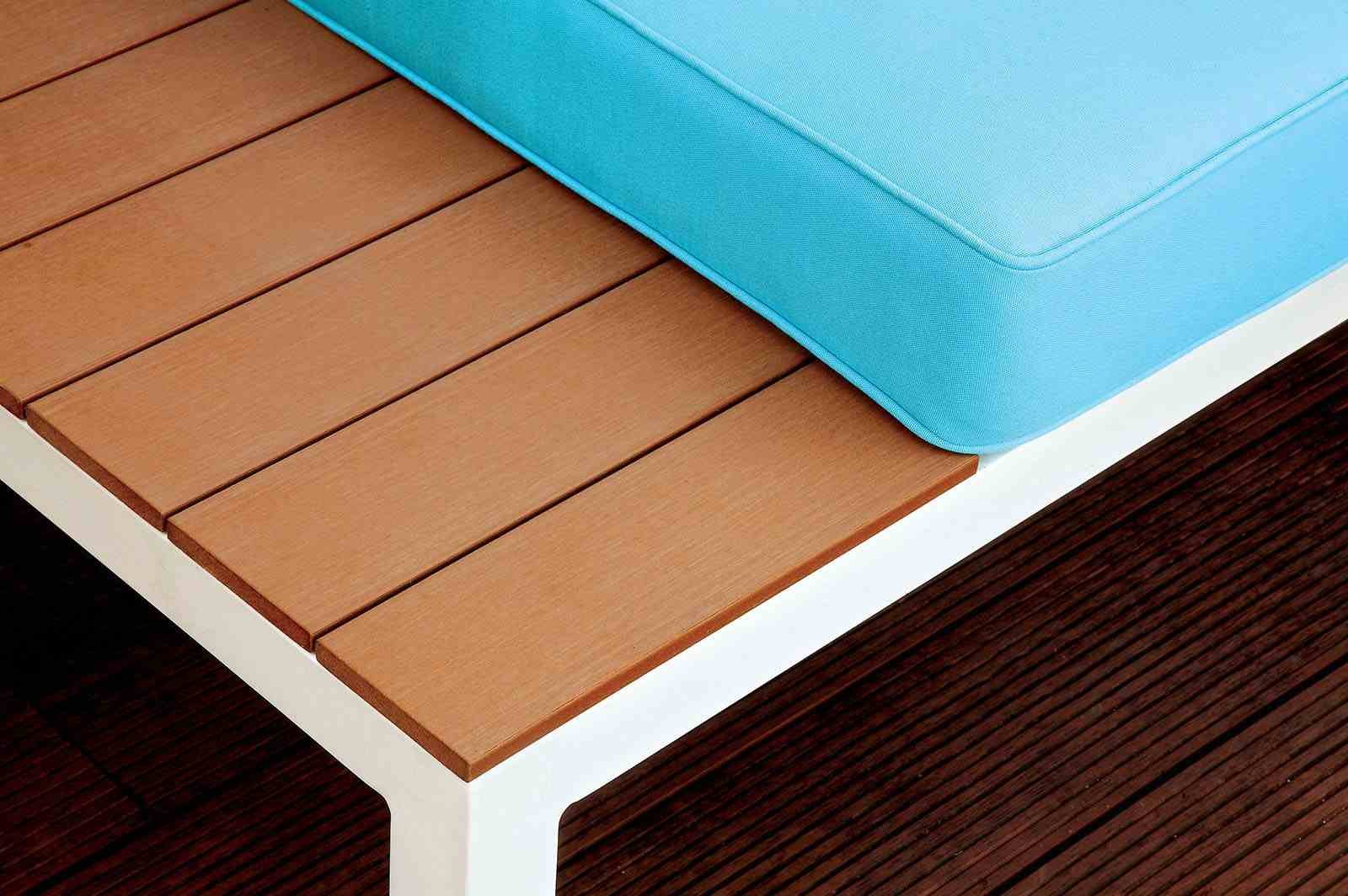 Winona Patio Sectional w/ Table, Blue - Image 2