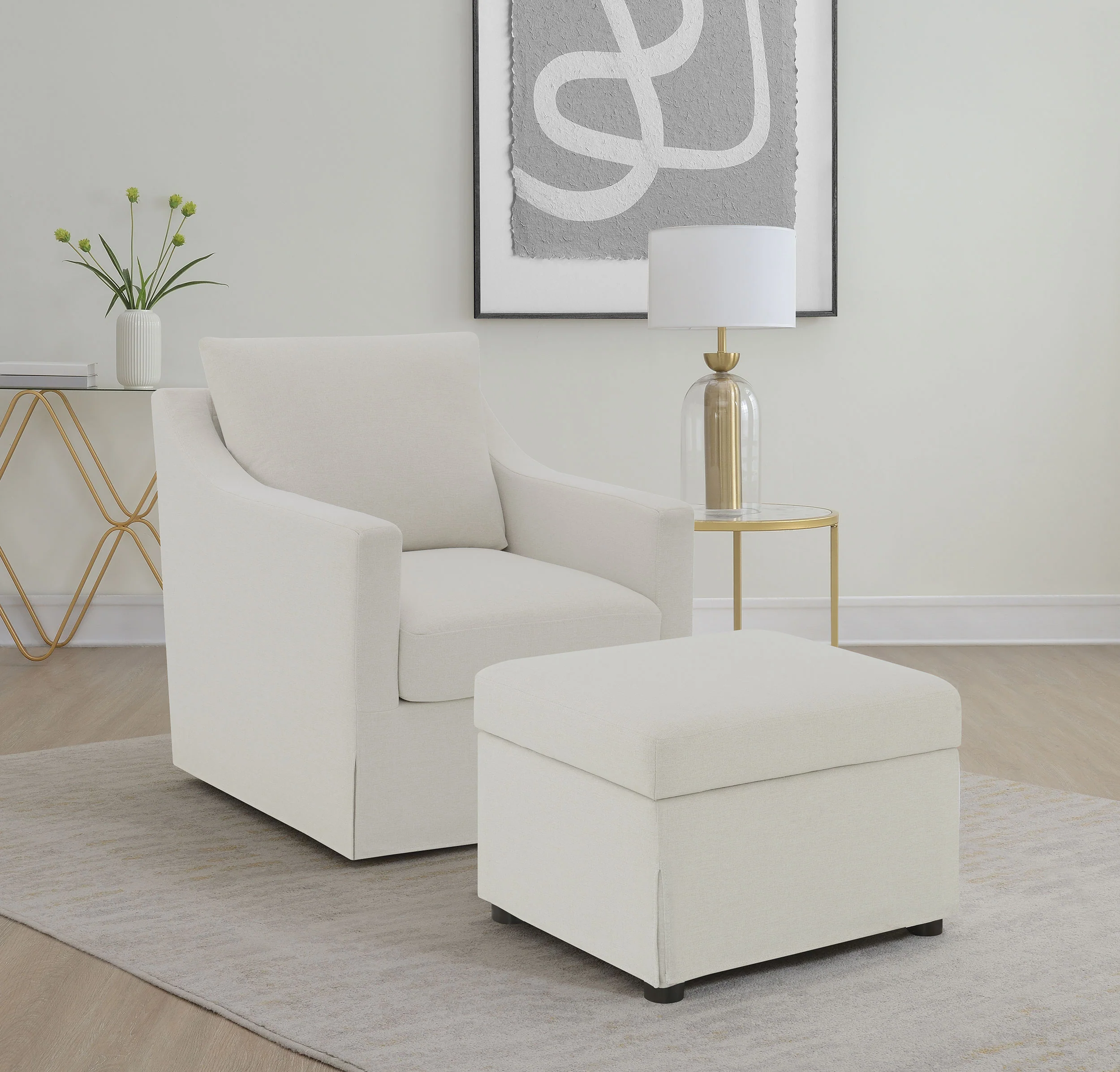 Winter Swivel Accent Chair - Image 12