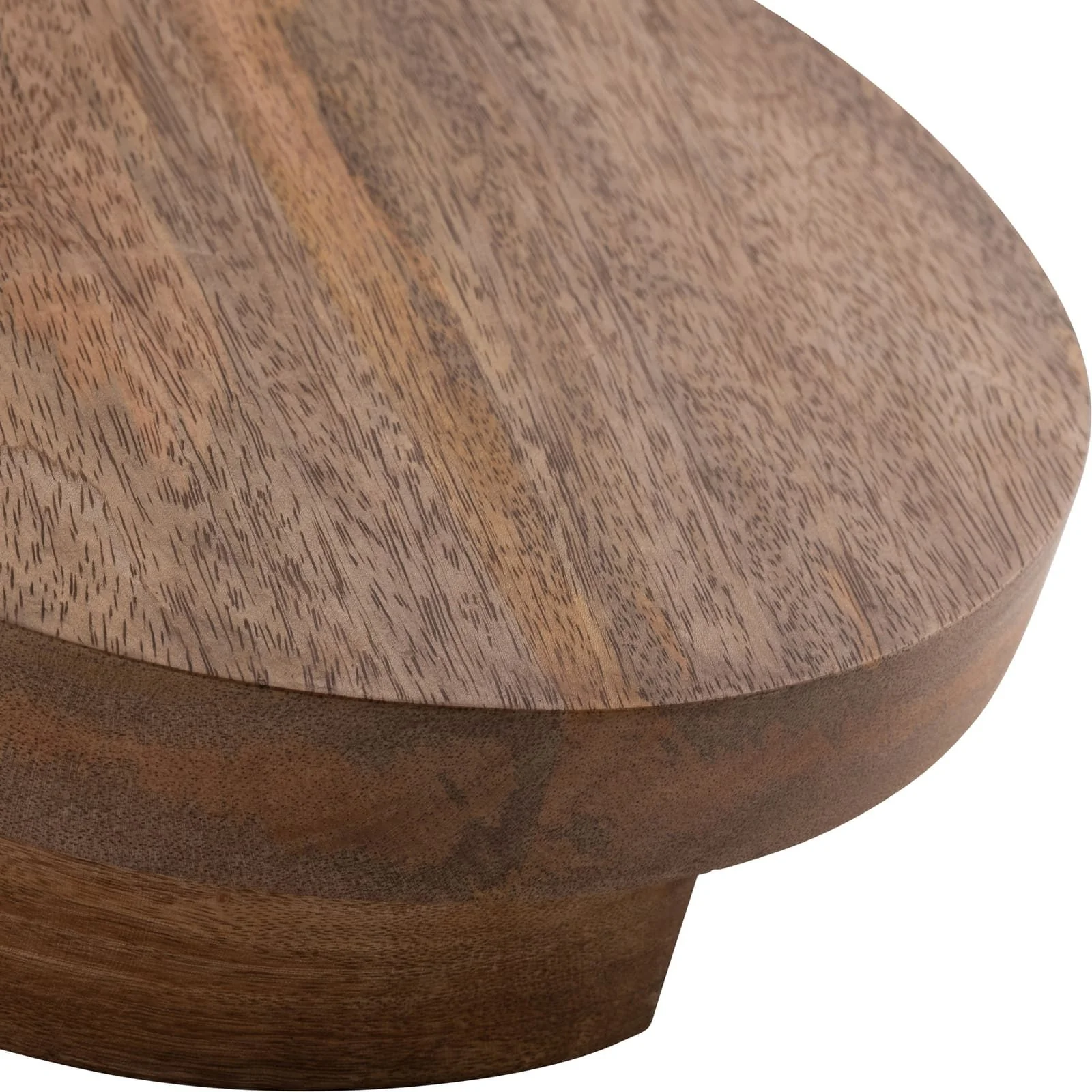 Wood, 10"d 4-legged Riser, Brown - Image 5