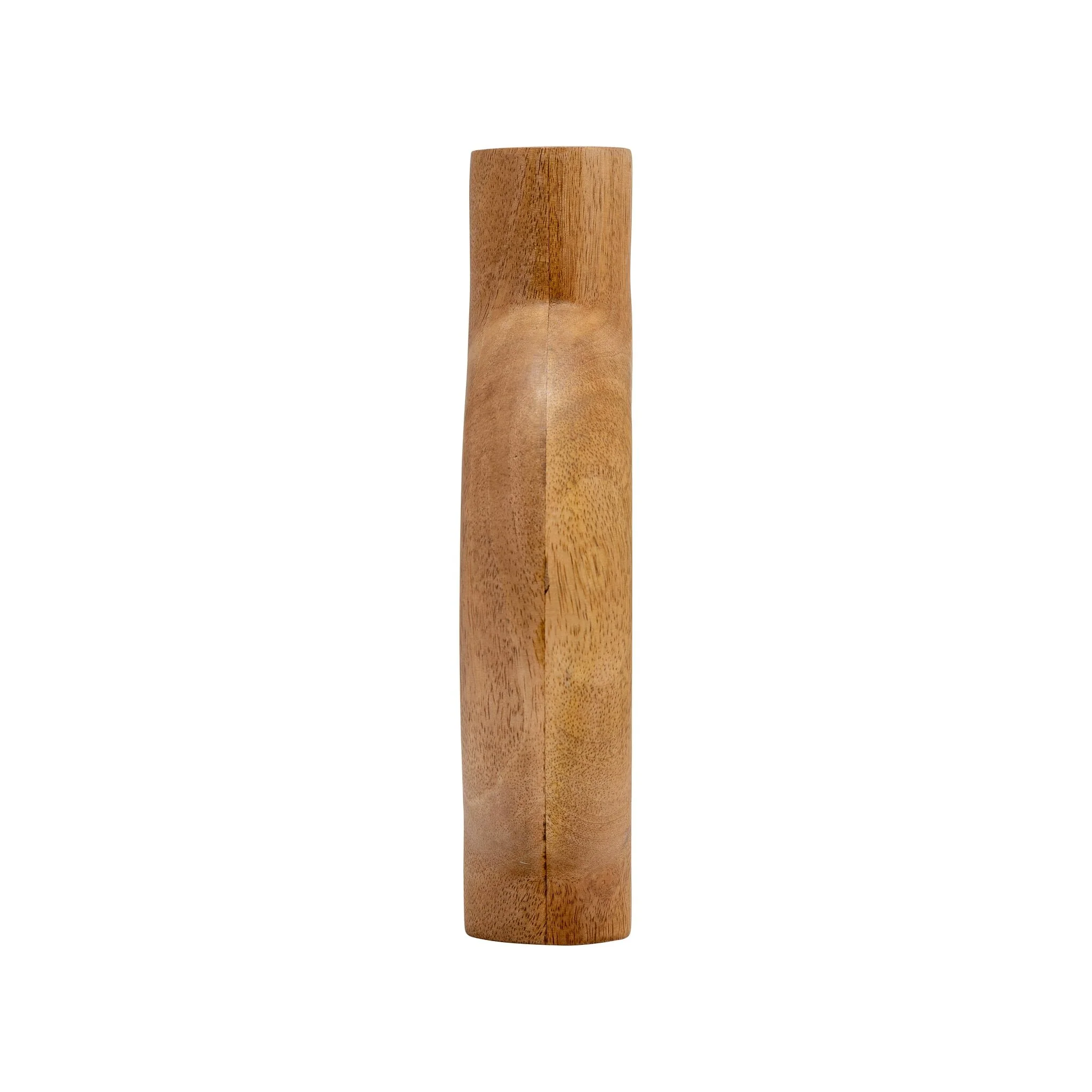 Wood, 10"h Donut Shaped Vase, Brown - Image 4