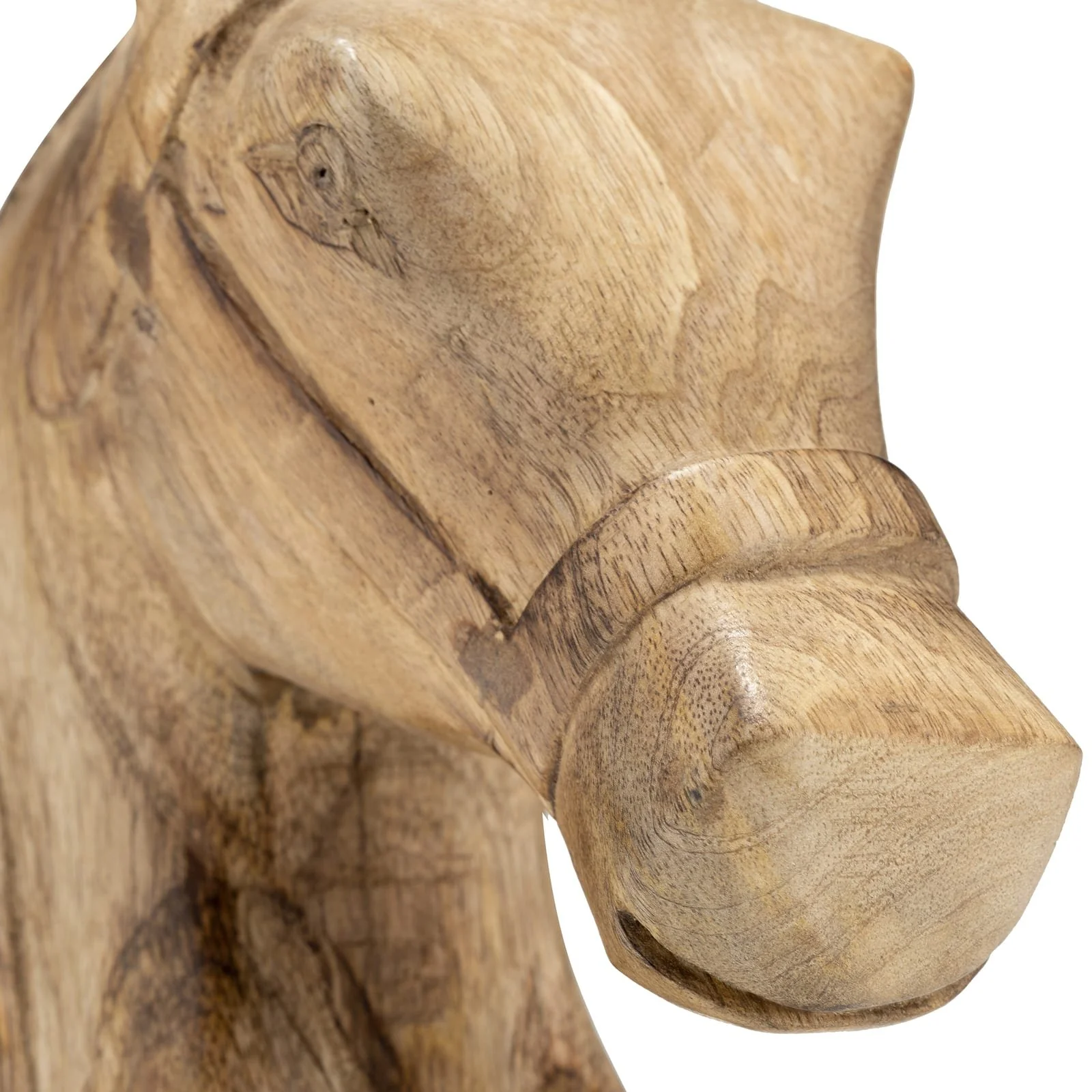 Wood, 10"h Horse Head Deco, Brown - Image 5