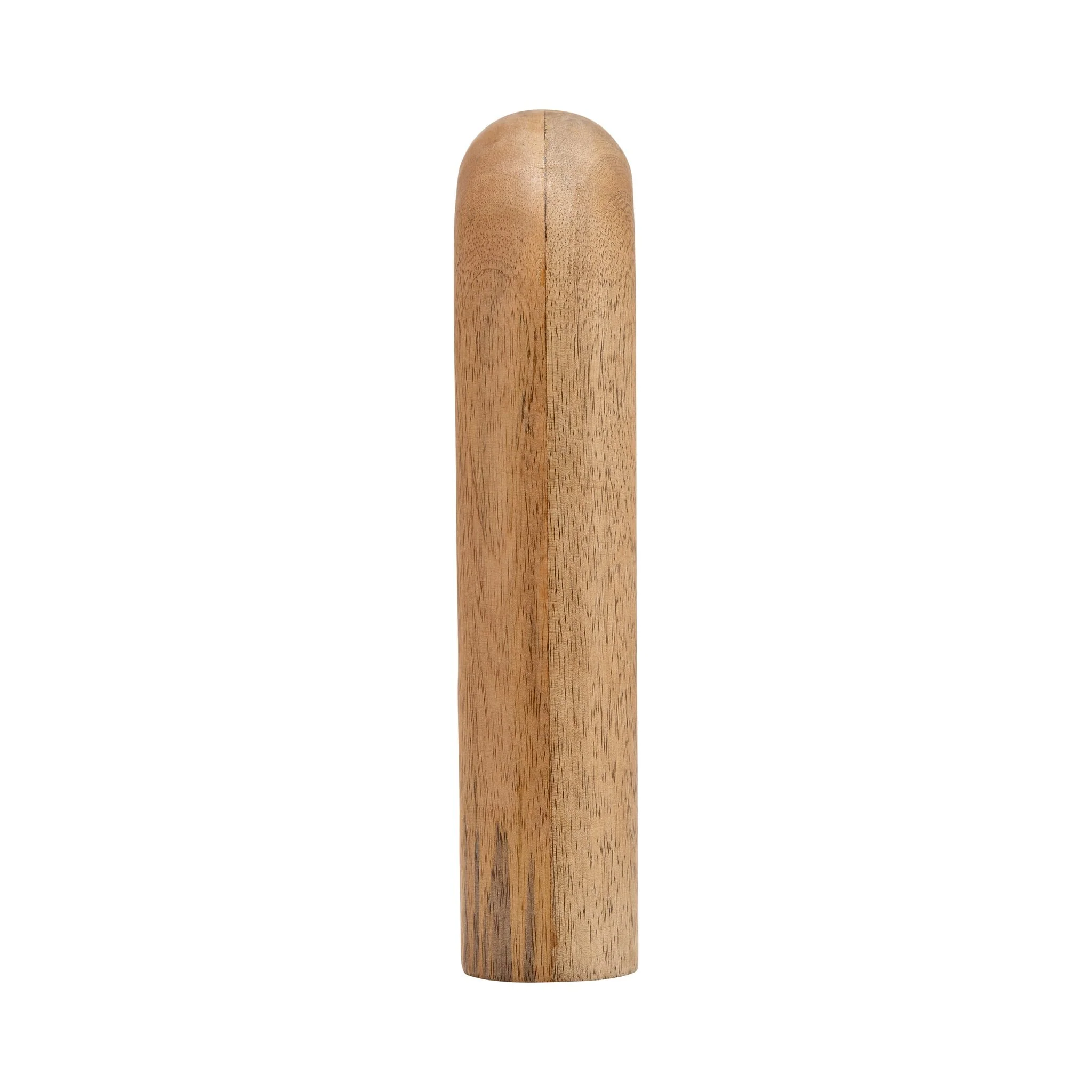 Wood, 10"h Horseshoe Vase, Brown - Image 3