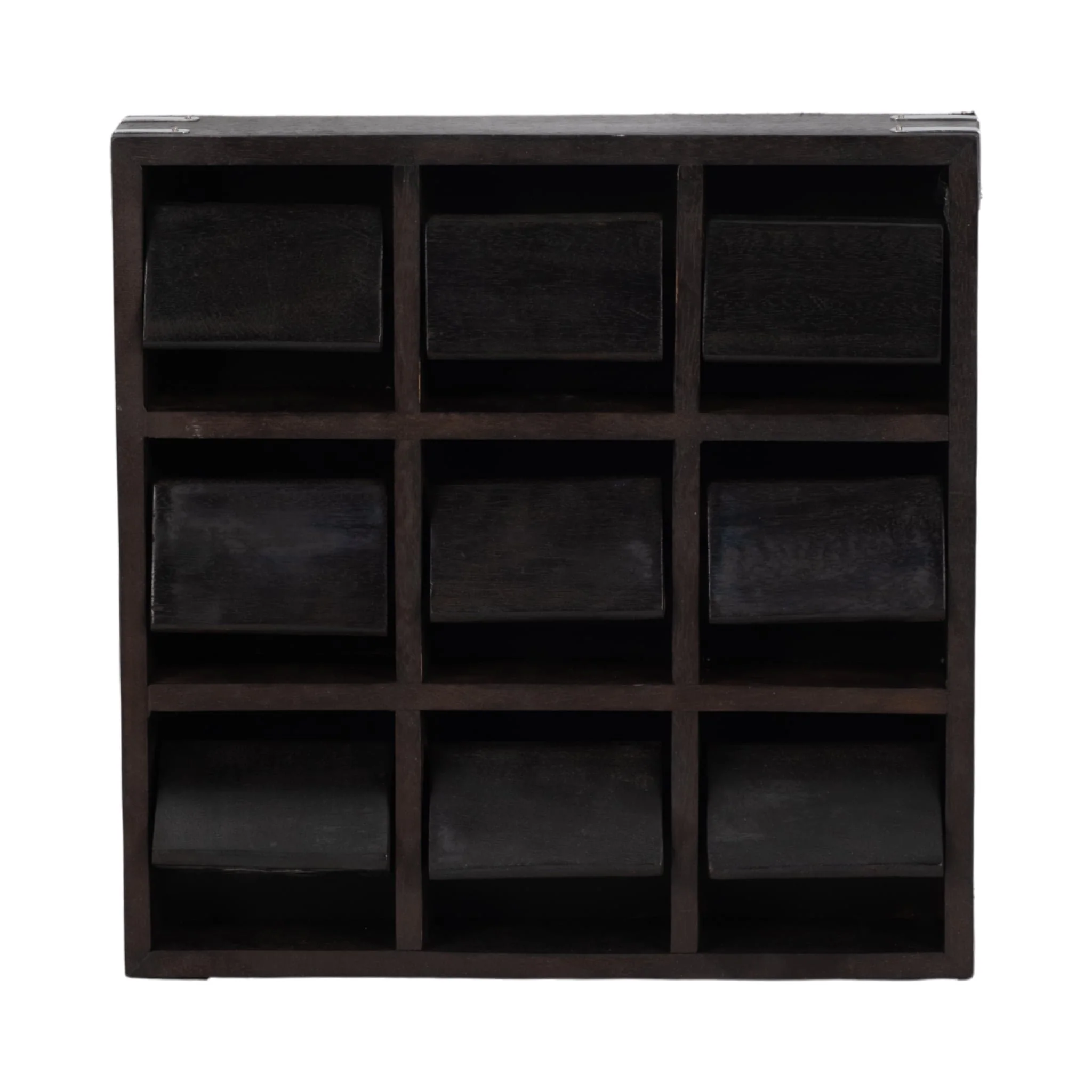 Wood, 10x10 Revolving Tic Tac Toe, Black - Image 4