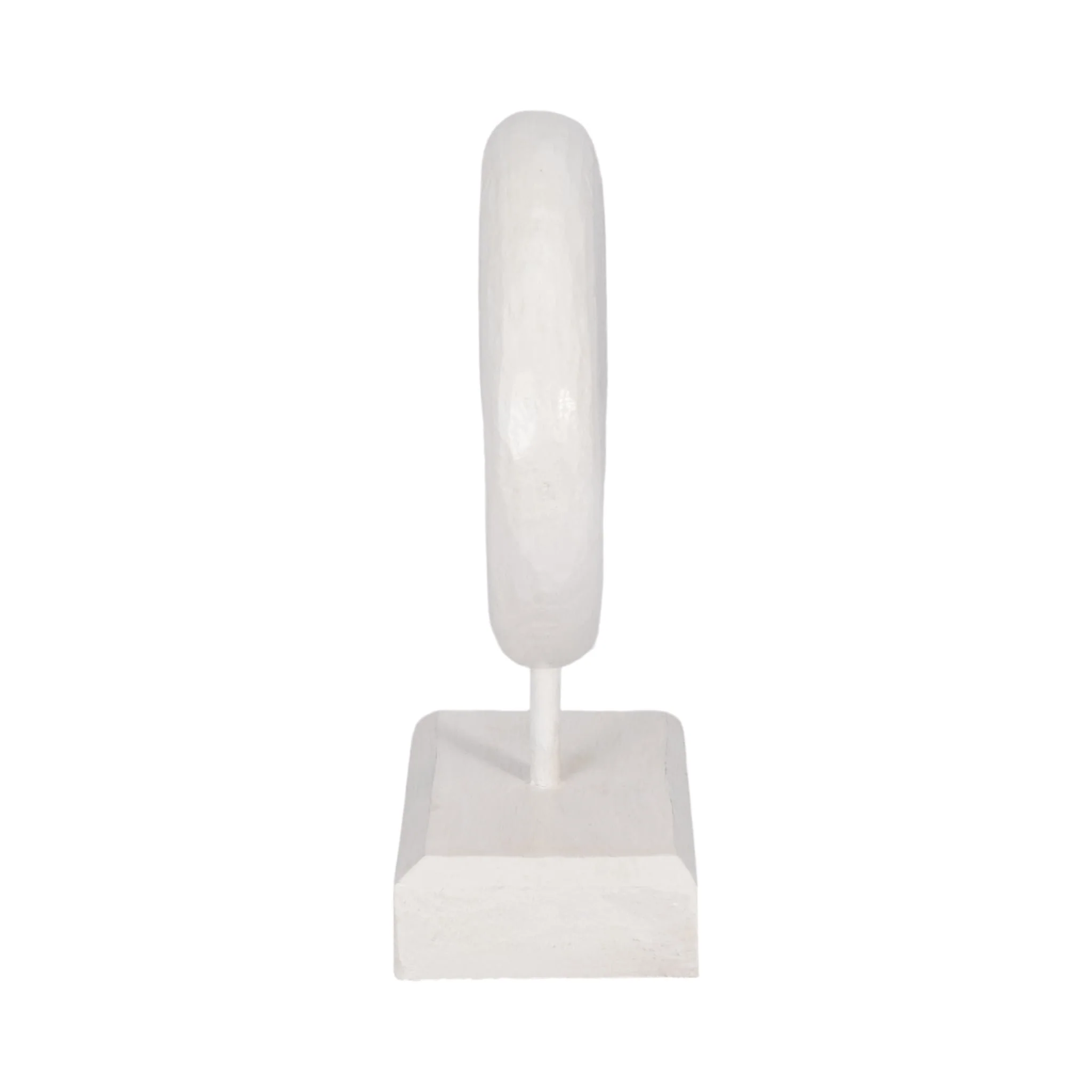 Wood, 11" Fish On Stand, White - Image 3
