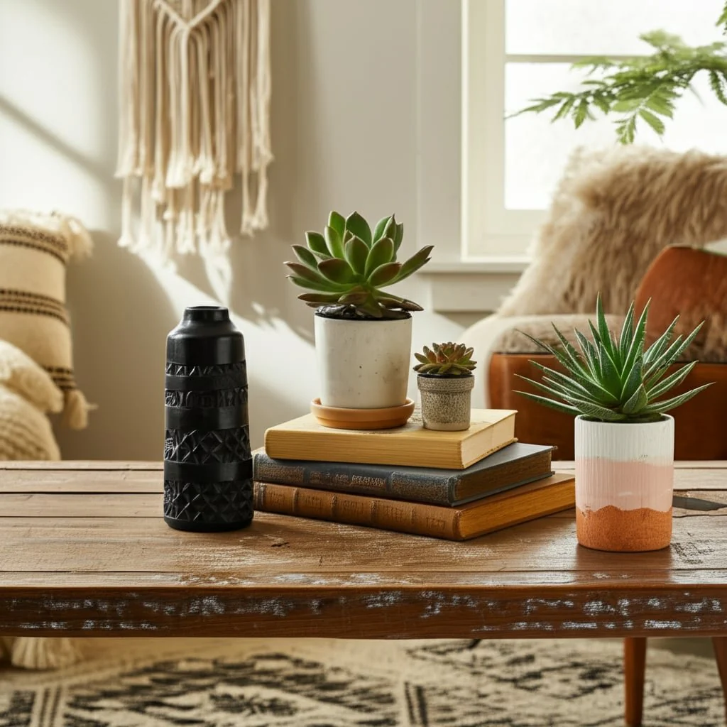 Wood 12" Stained Vase, Black - Image 12